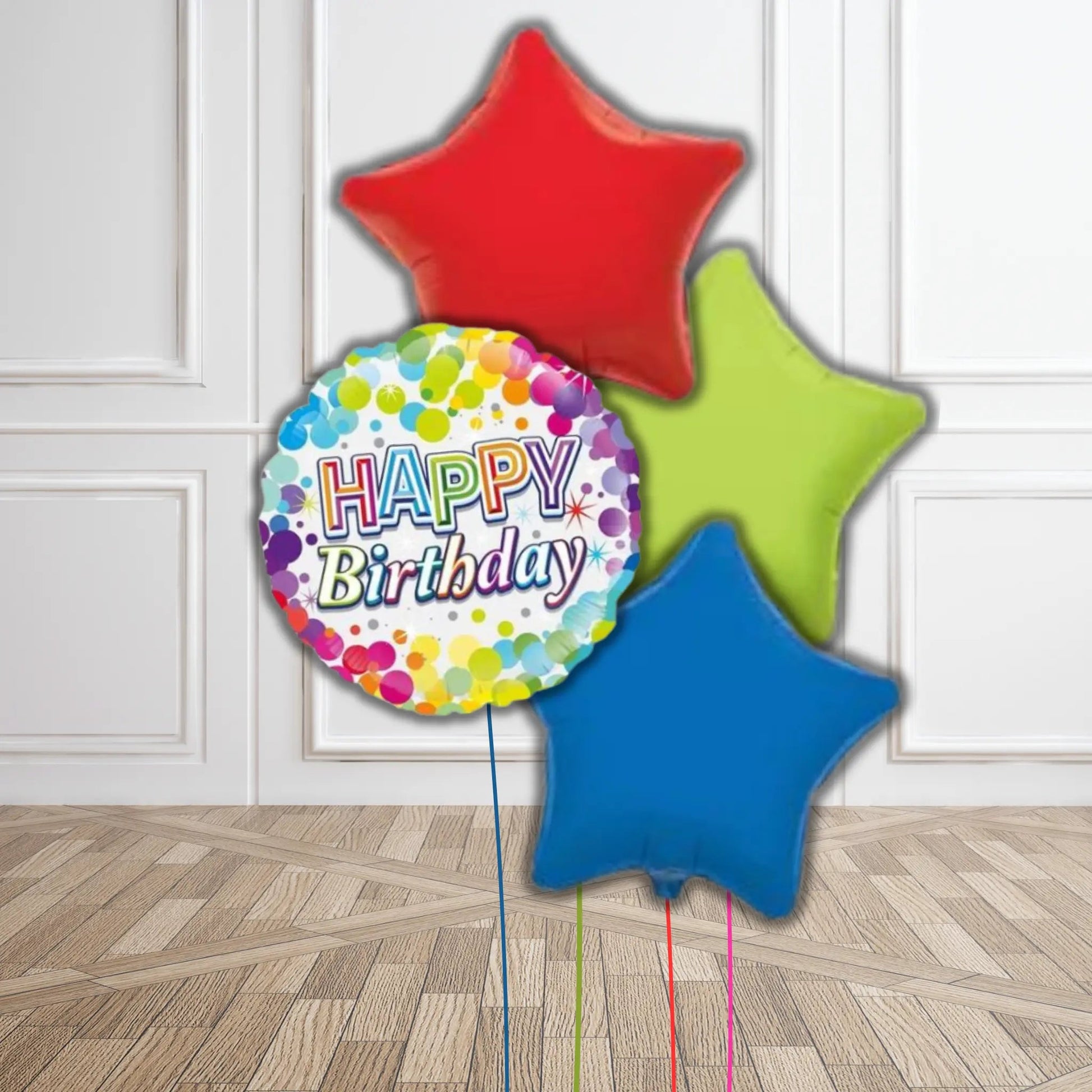 Colourful Happy Birthday Balloon Bouquet