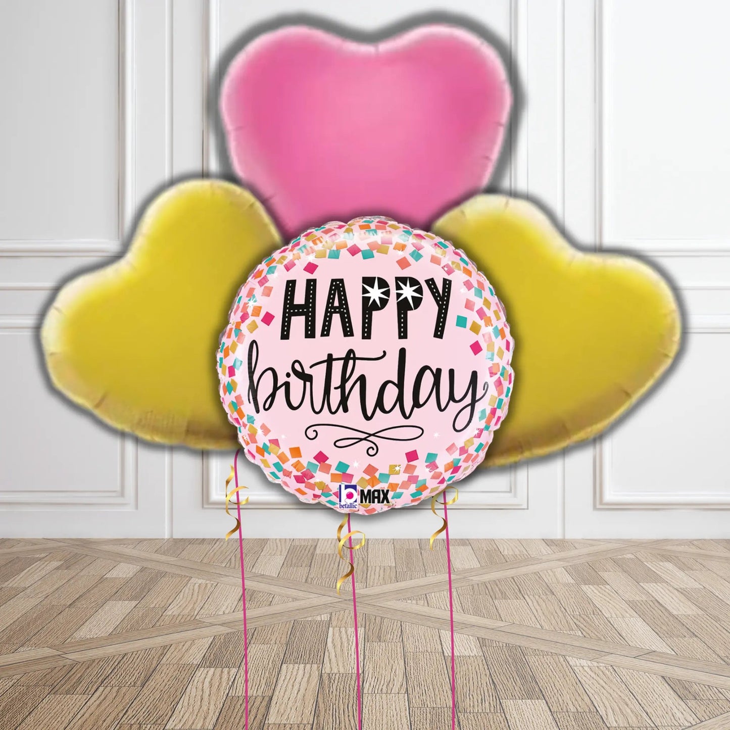 Confetti Floral Birthday Balloon Bouquet | The Party Hut