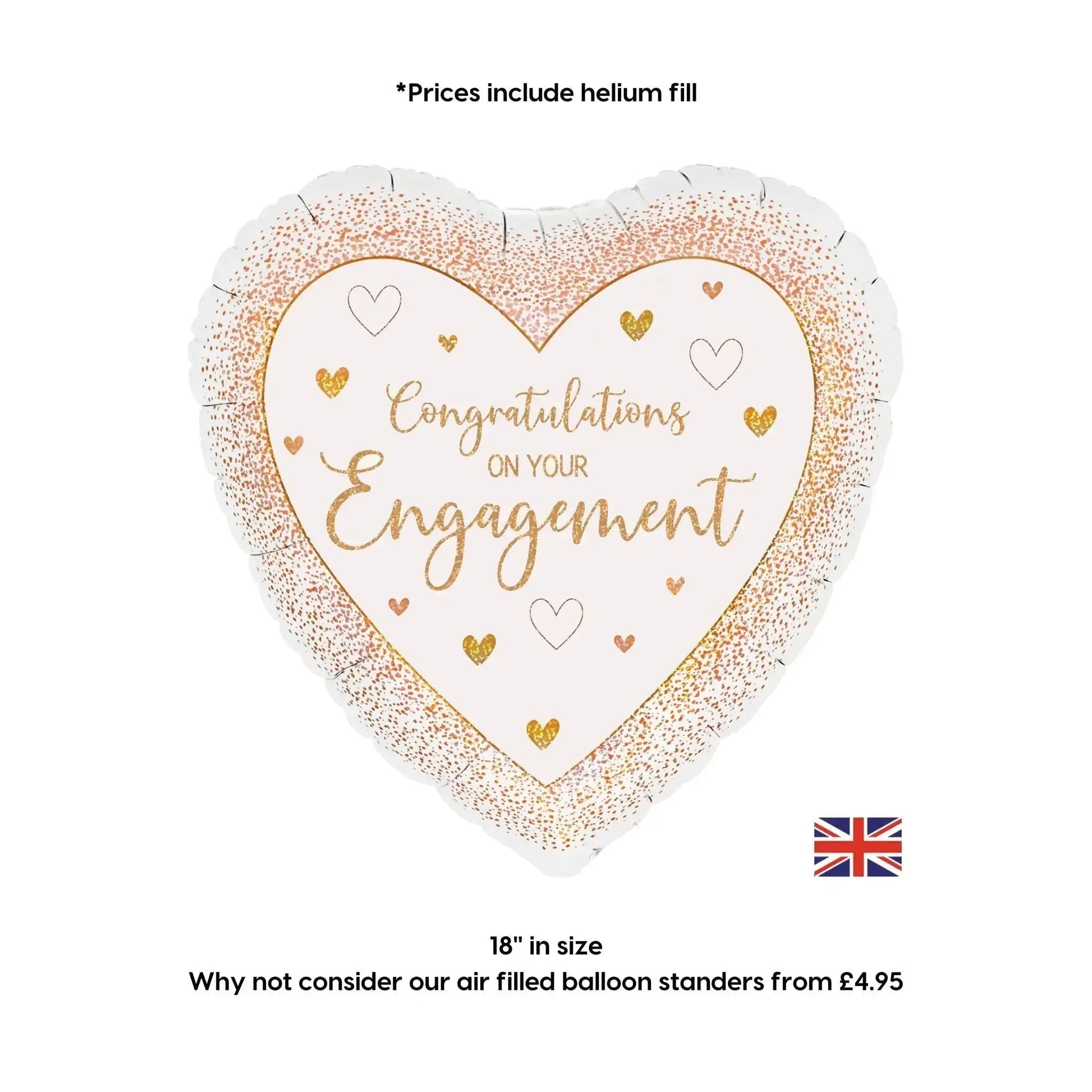 Congratulation On Your Engagement Heart Balloon