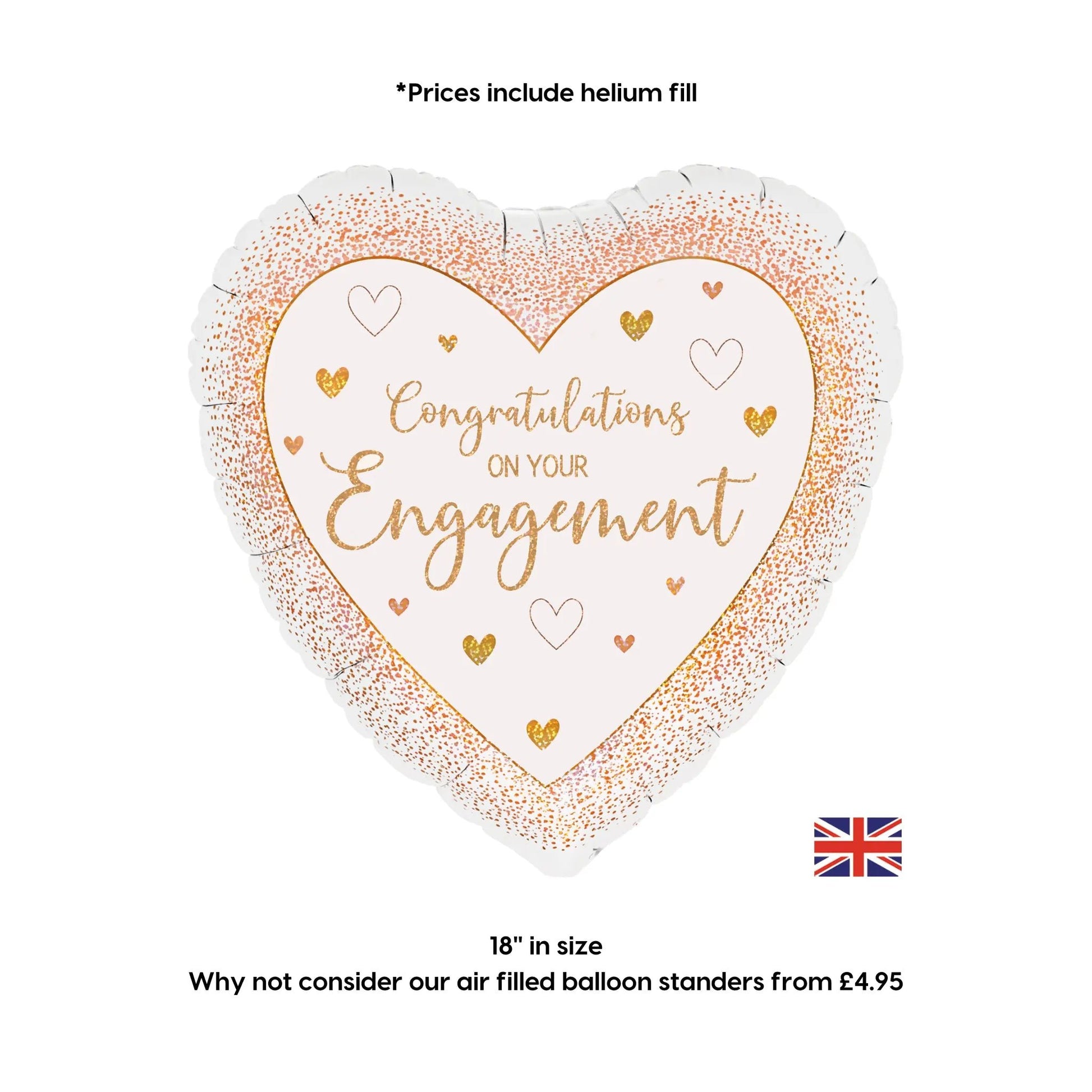 Congratulation On Your Engagement Heart Balloon