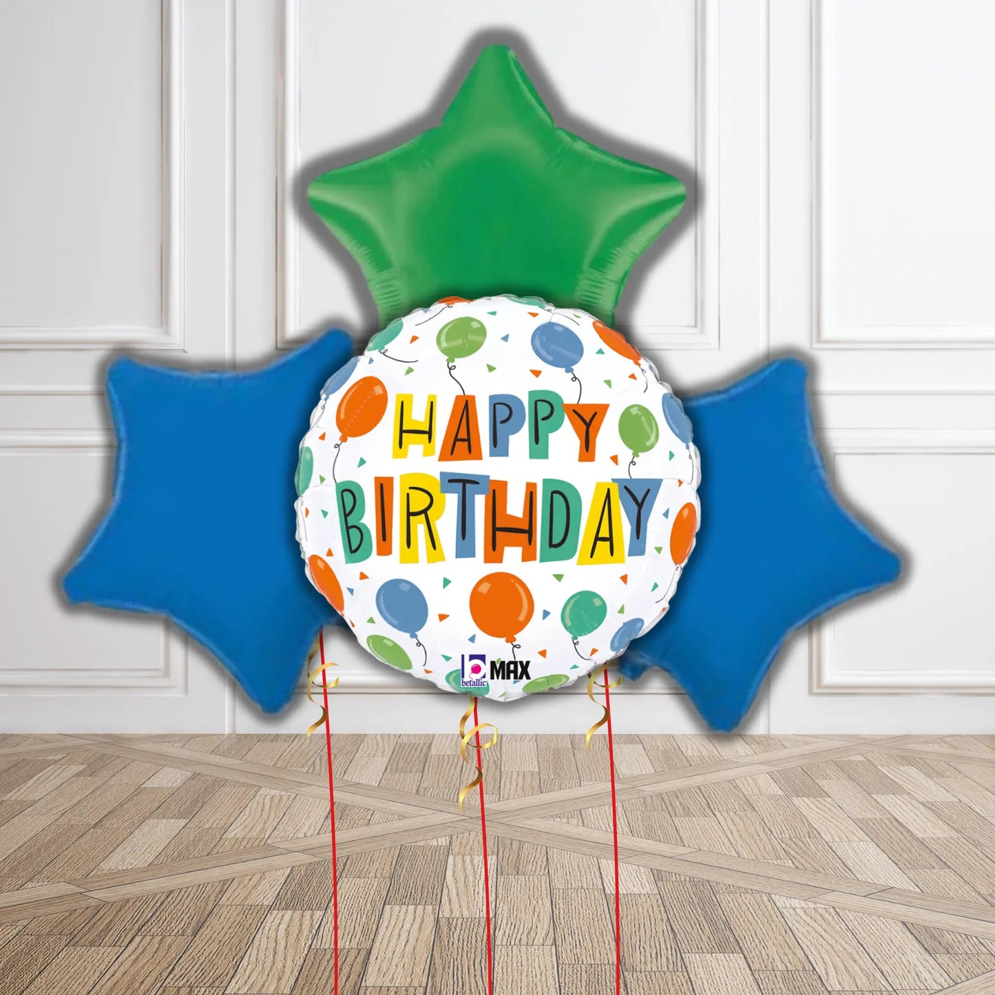 Construction Digger Birthday Balloon Bouquet | The Party Hut