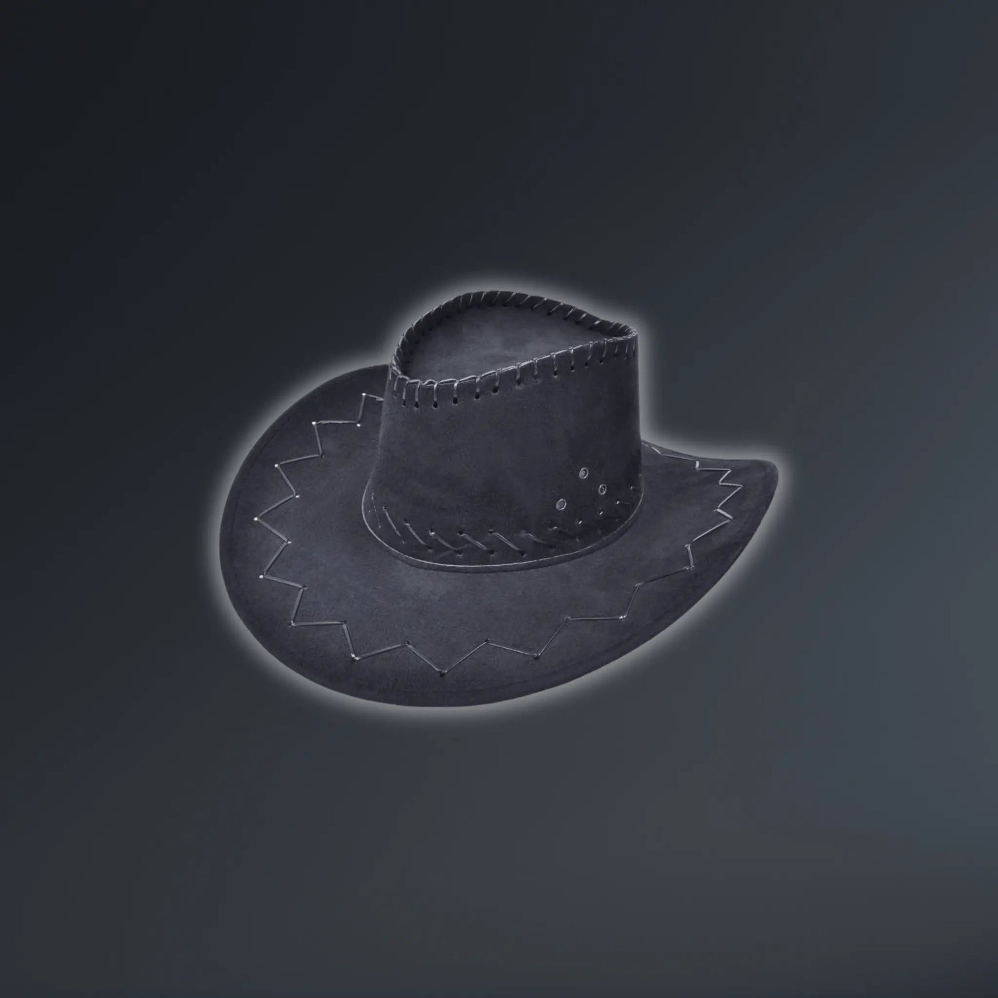 Cowboy Hat, Stitched Black