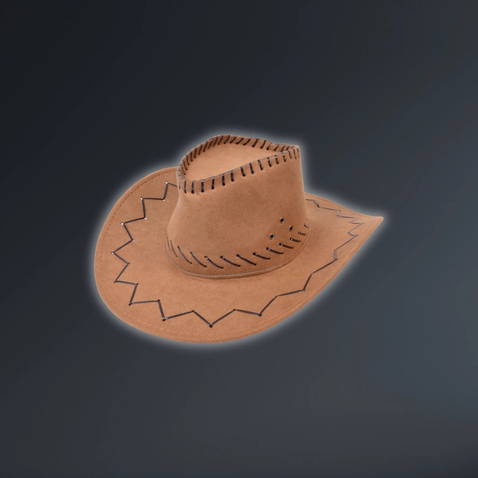 Cowboy Hat – Stitched Brown