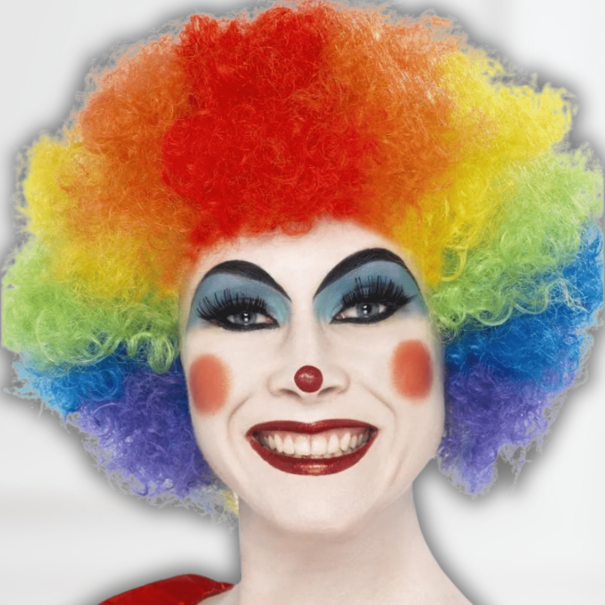 Crazy Clown Rainbow Wig | The Party Hut