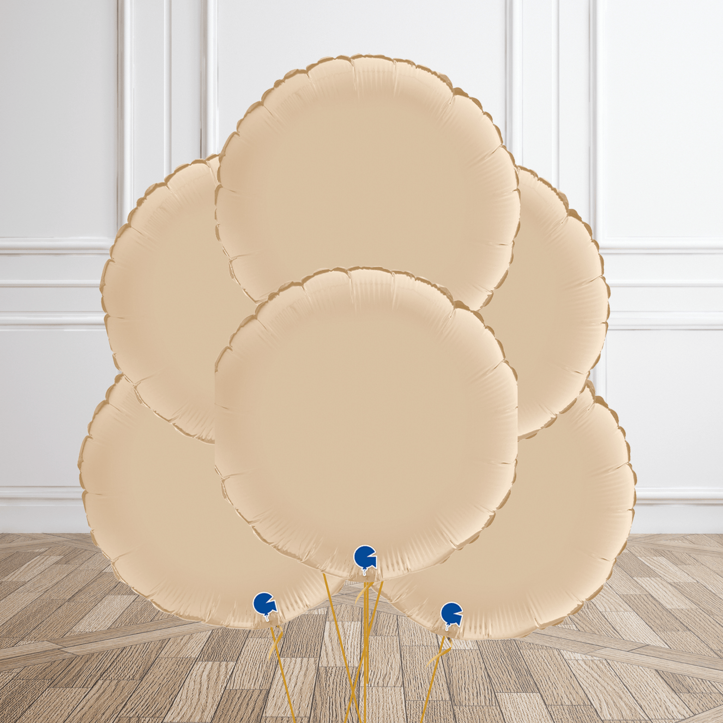 Cream Round Helium Foil Balloon - Individual or Balloon Bouquet Options | The Party Hut