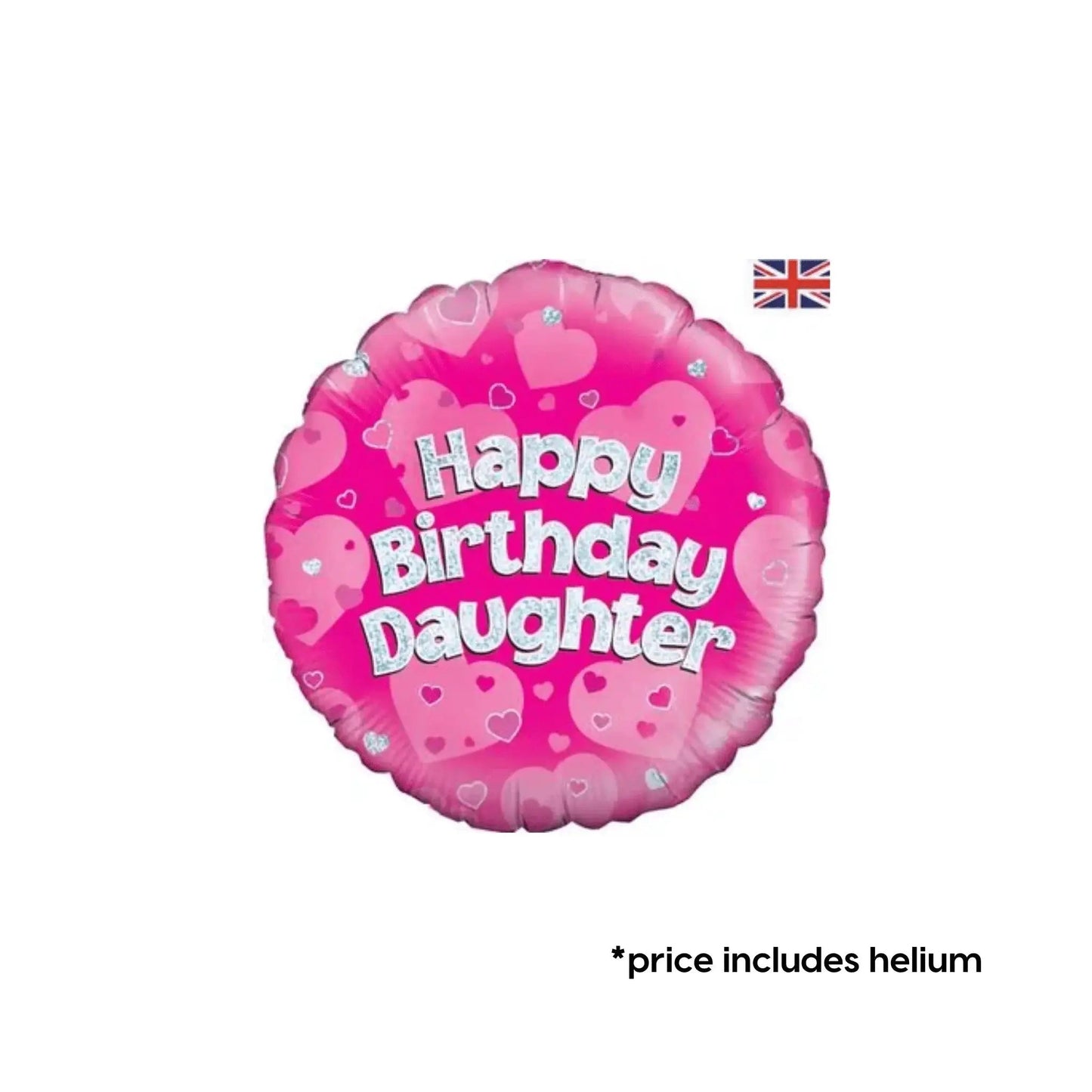 Daughter Birthday Balloon (Pink Sparkle) | The Party Hut