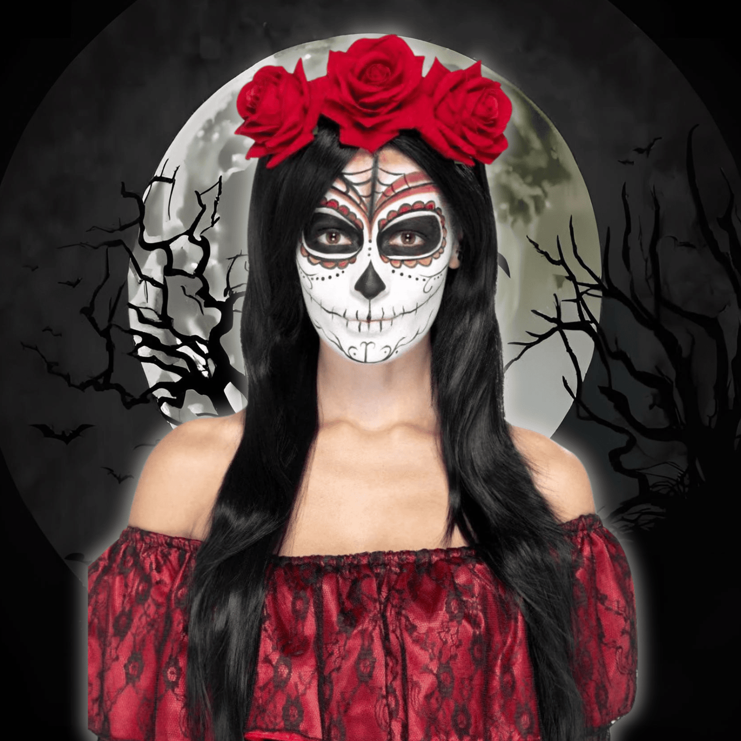 Day of the Dead Floral Headband | The Party Hut