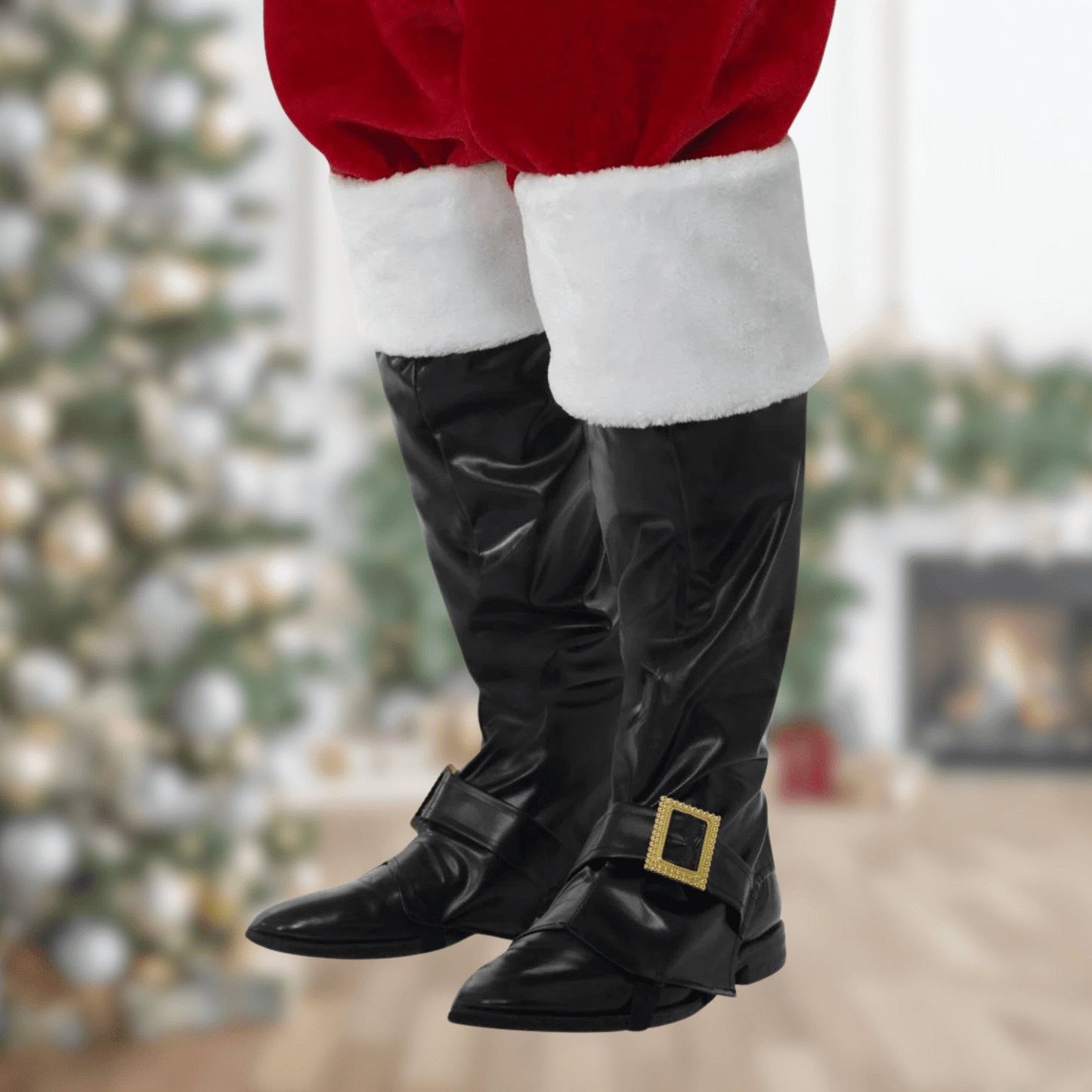 Deluxe Santa Boot Covers – Premium Holiday Footwear Accessories for a Complete Santa Look | The Party Hut