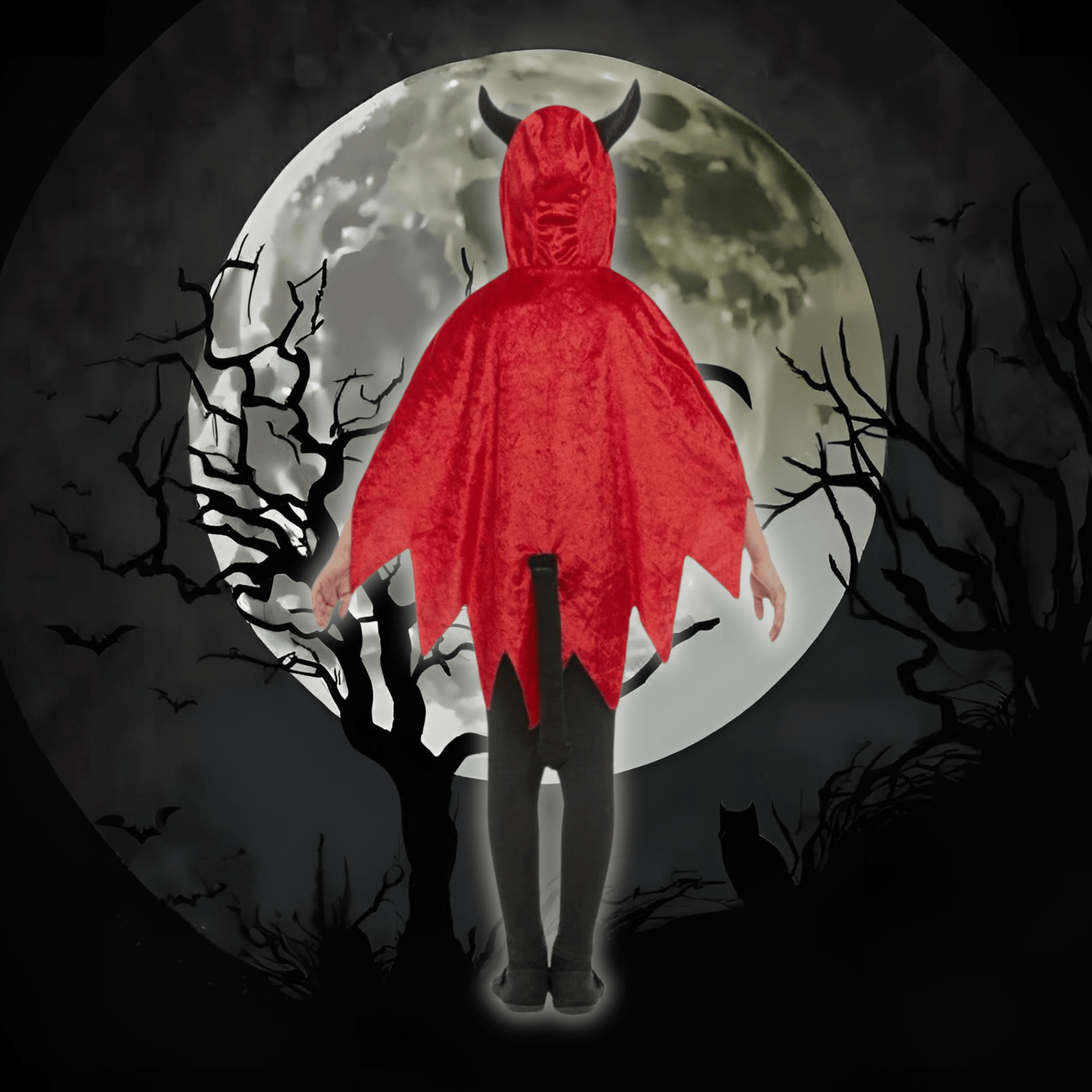 Devil Hooded Cape - Kids