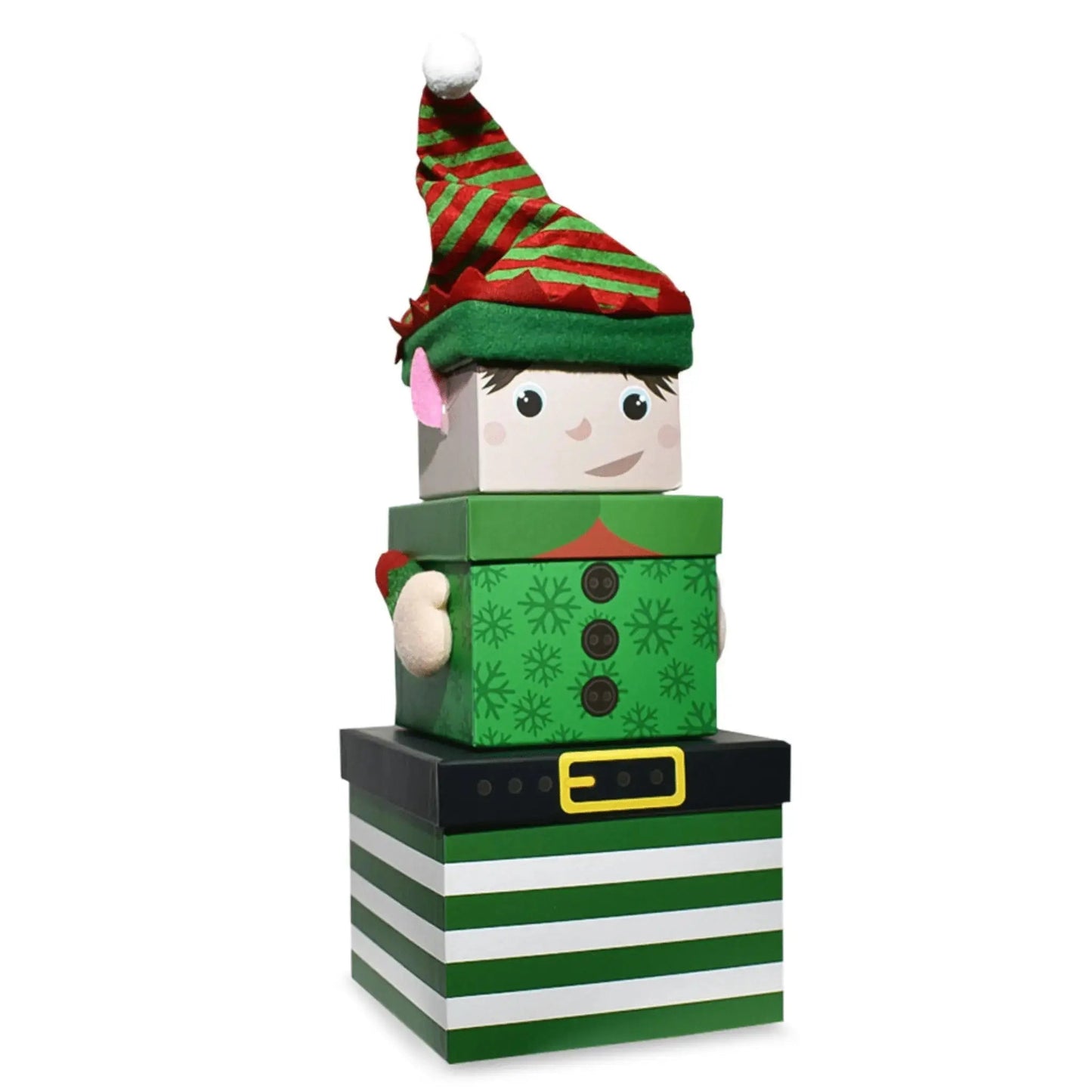 Elf Gift Box - Set Of 3 | The Party Hut