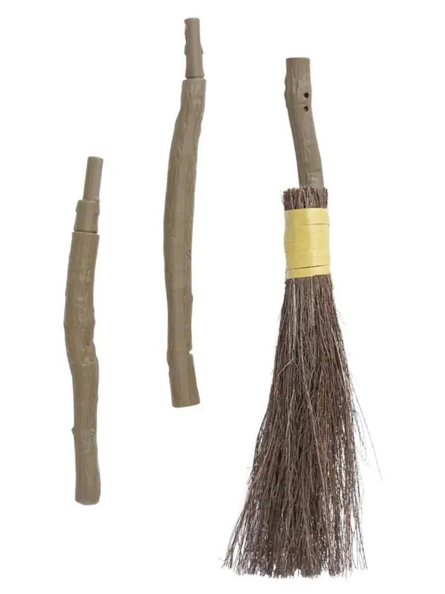 Extendable Authentic Broomstick Costume Accessory | The Party Hut