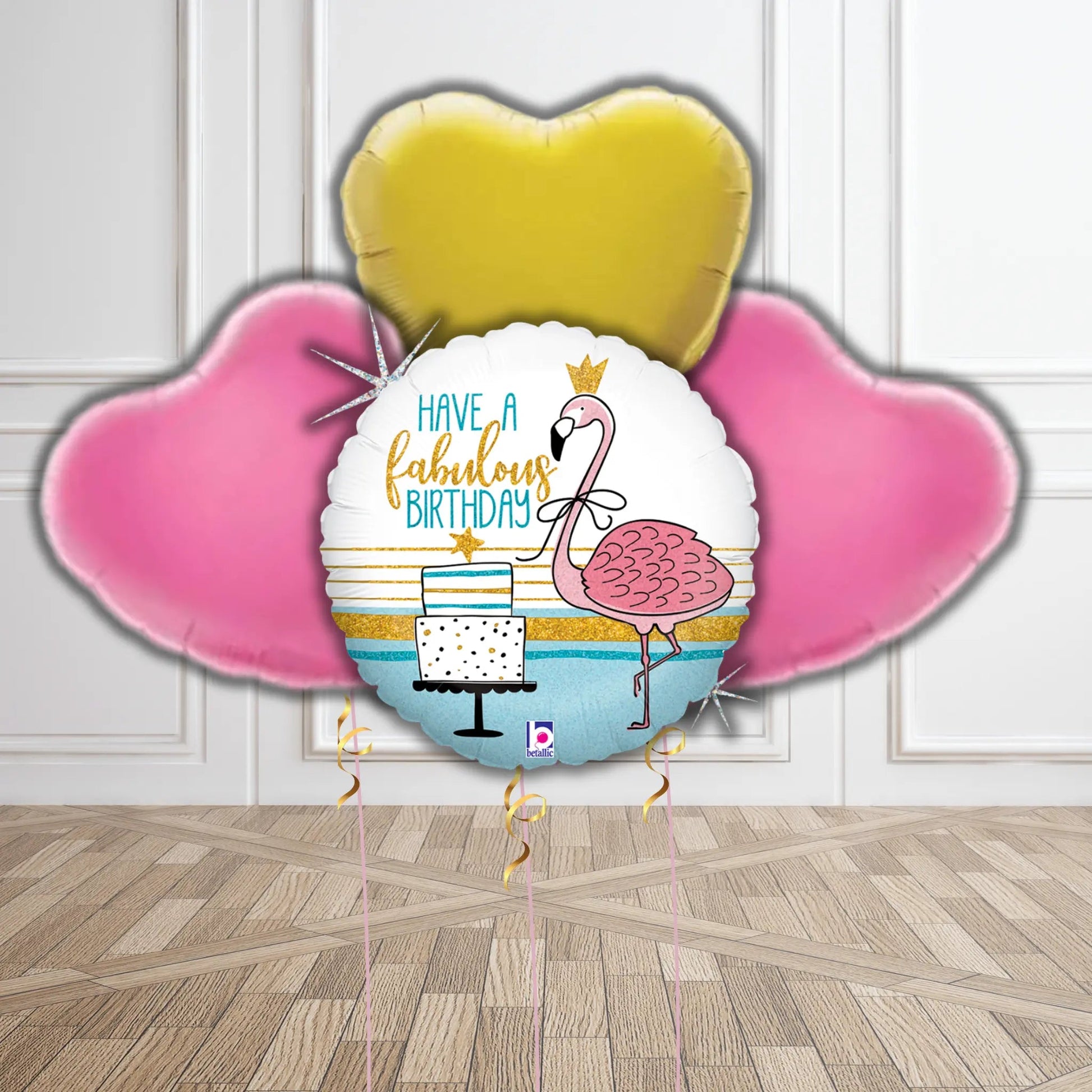 Fabulous Flamingo Birthday Balloon Set