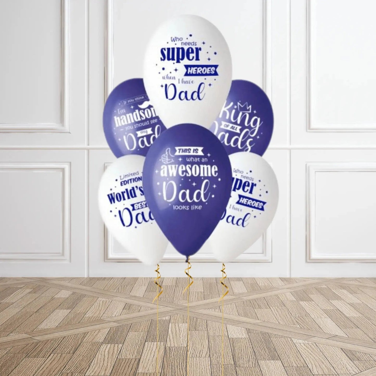 Father’s Day and Dad’s Birthday Balloons – Pack of 6 with Helium Option | The Party Hut