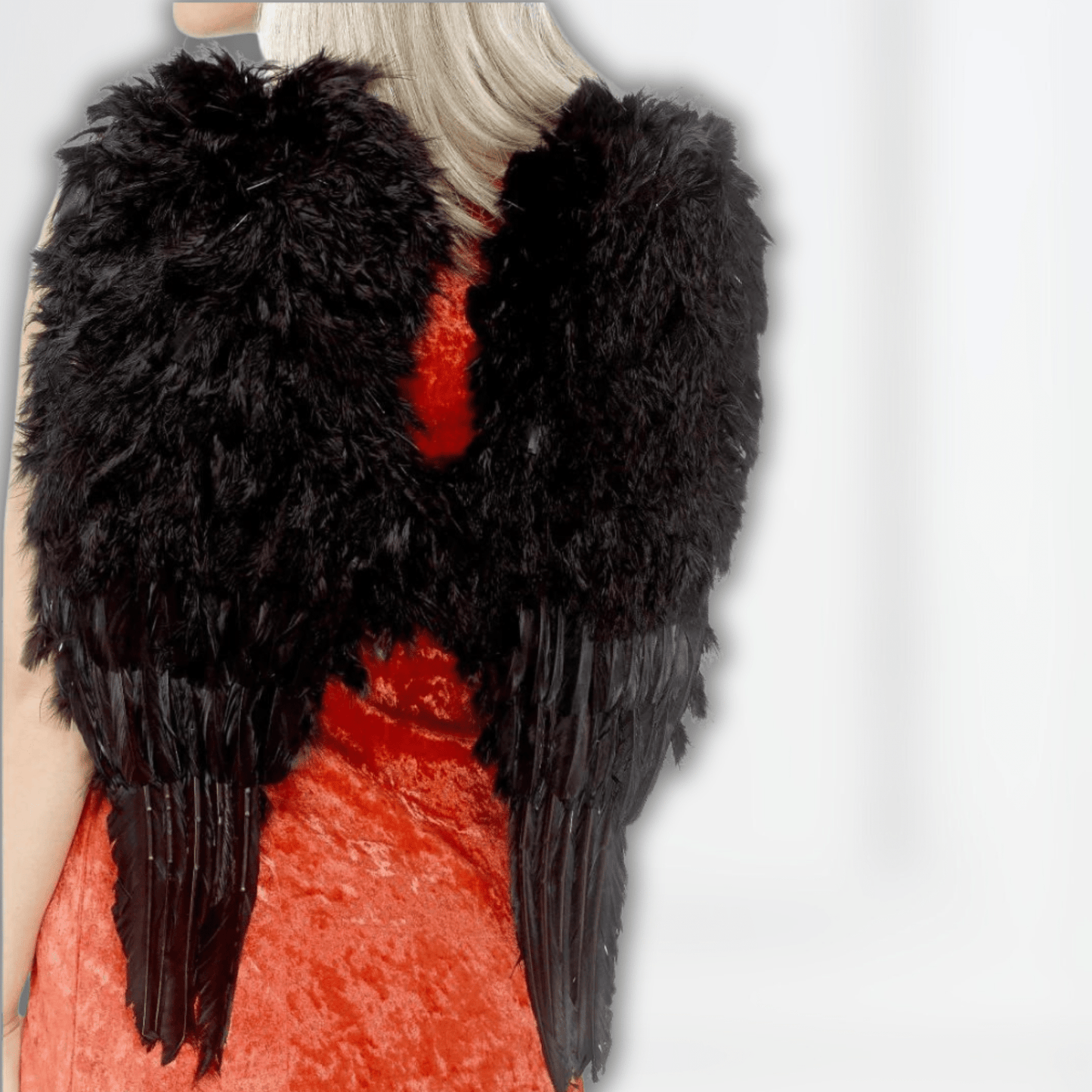 Feather Angel Wings - Dark Celestial Elegance | The Party Hut