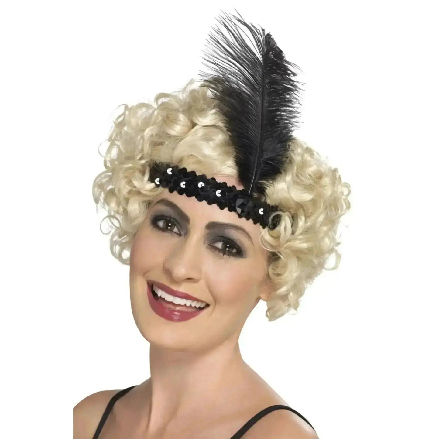 Flapper Headband With Feather | The Party Hut