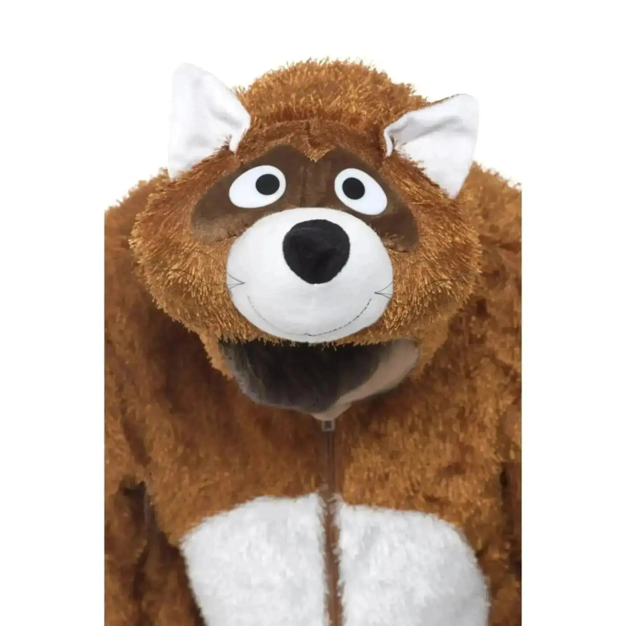 Fox Costume, Brown, With Hooded Jumpsuit | The Party Hut