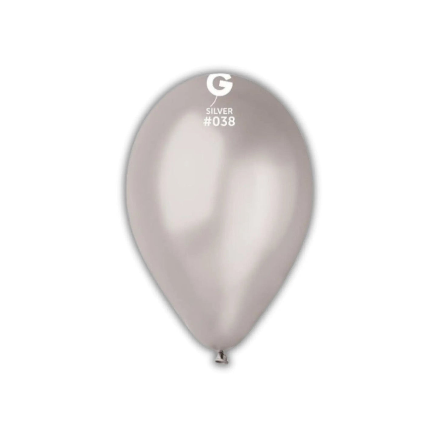 Gemar Professional Decorator Pack #038 13" Silver Latex Balloons - 50 Pack | The Party Hut