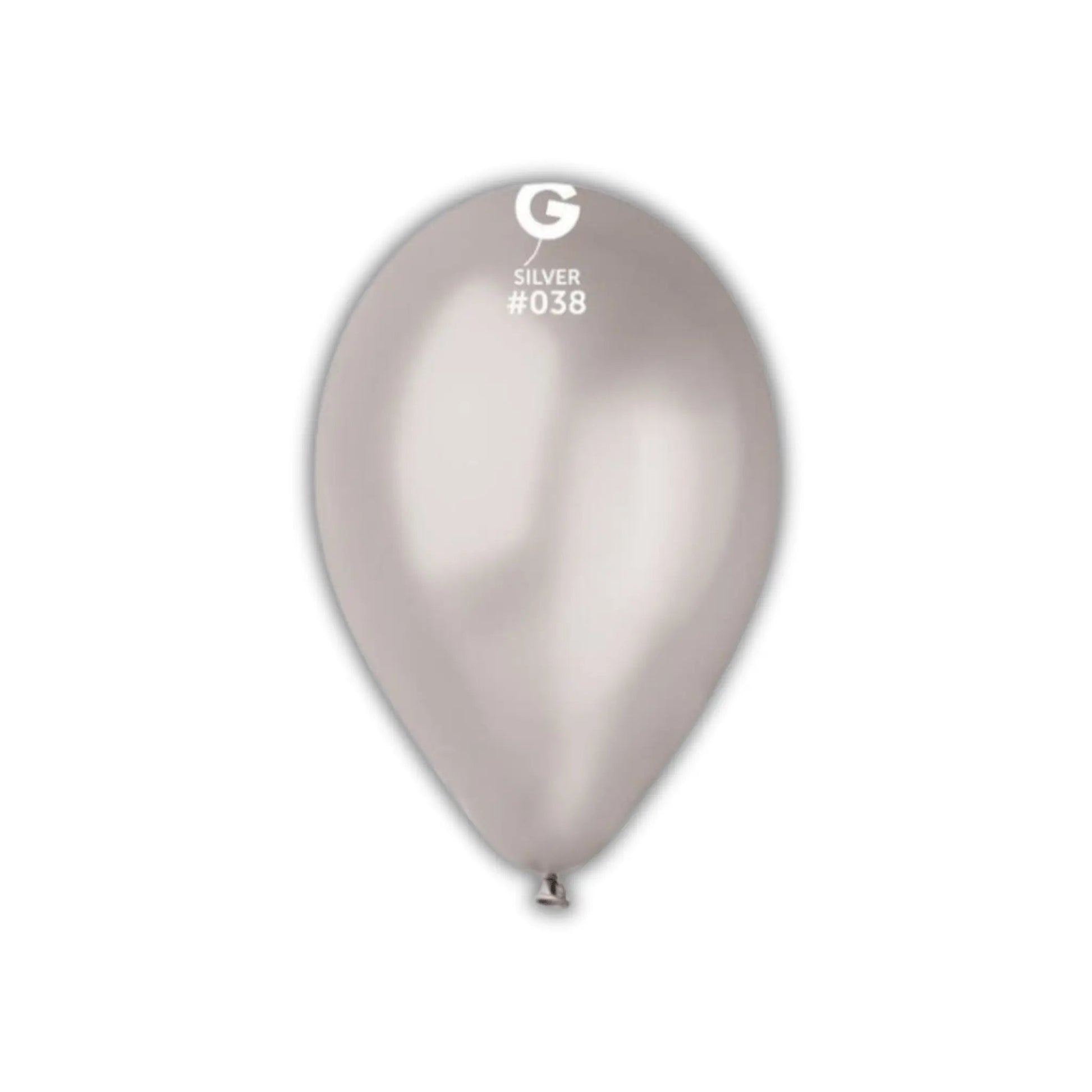 Gemar Professional Decorator Pack #038 13" Silver Latex Balloons - 50 Pack