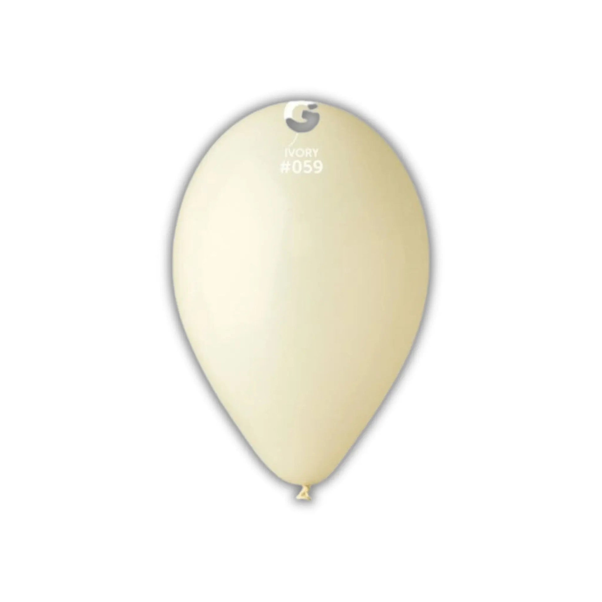 Gemar Professional Decorator Pack #059 13" Ivory Latex Balloons - 50 Pack