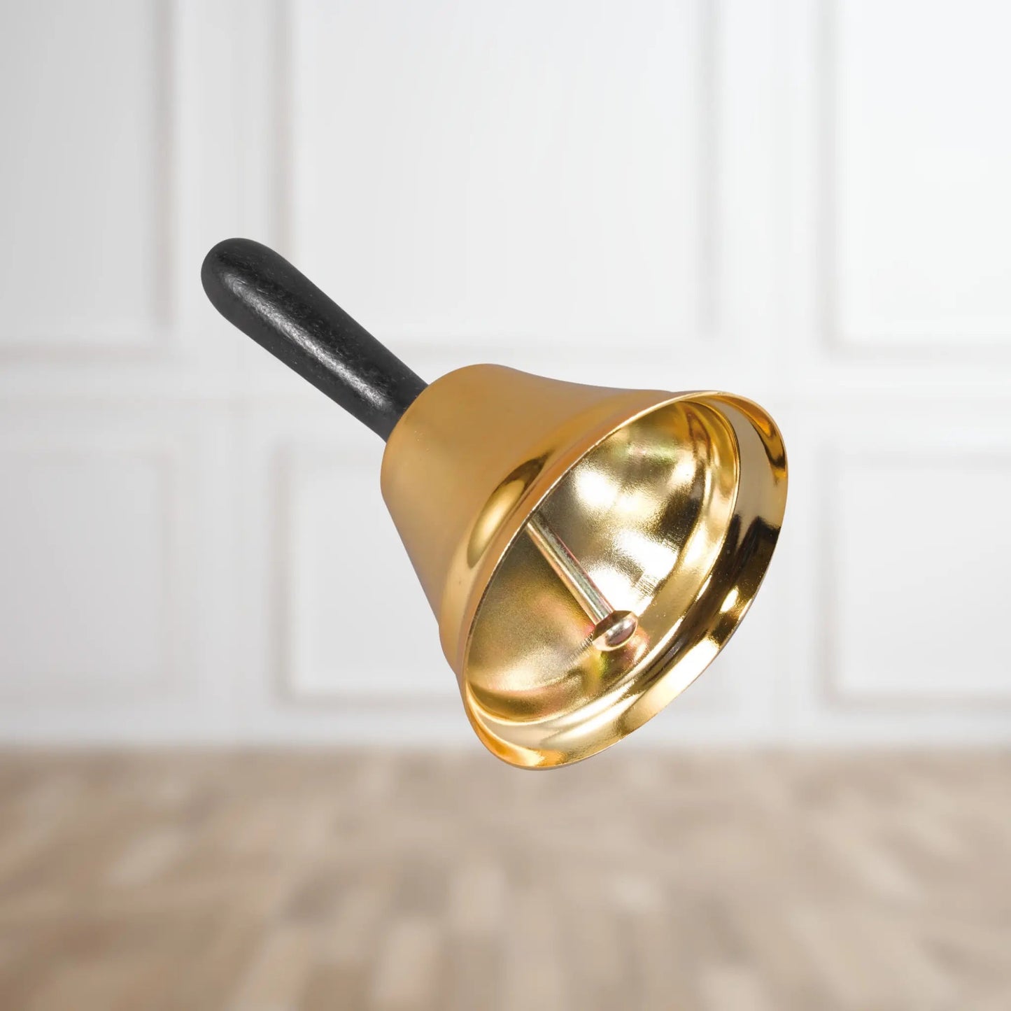 Gold Hand - Held Bell – Elegant Accessory for Festive Occasions | The Party Hut