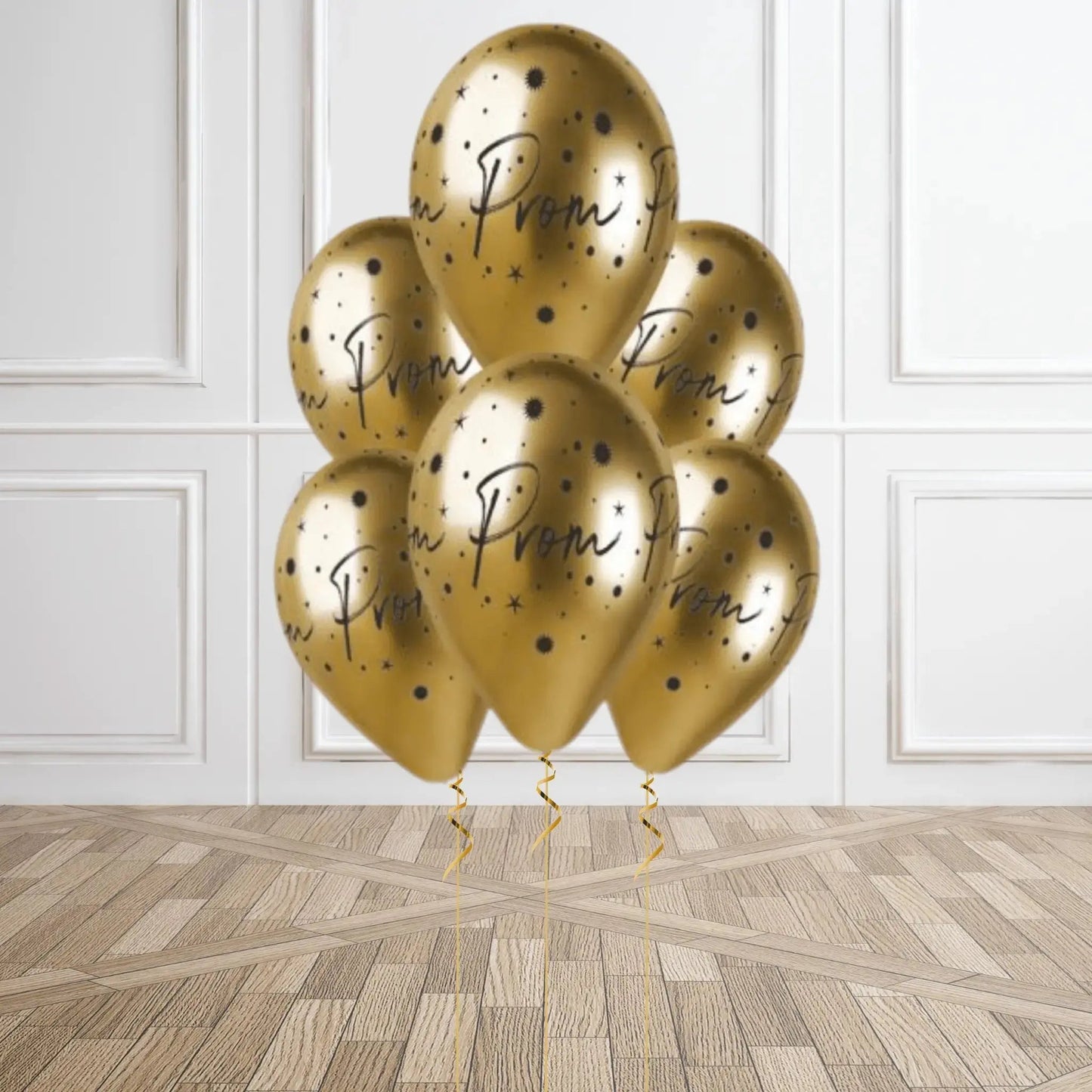 Gold Prom Balloons – Pack of 6 Luxury Latex Balloons | The Party Hut