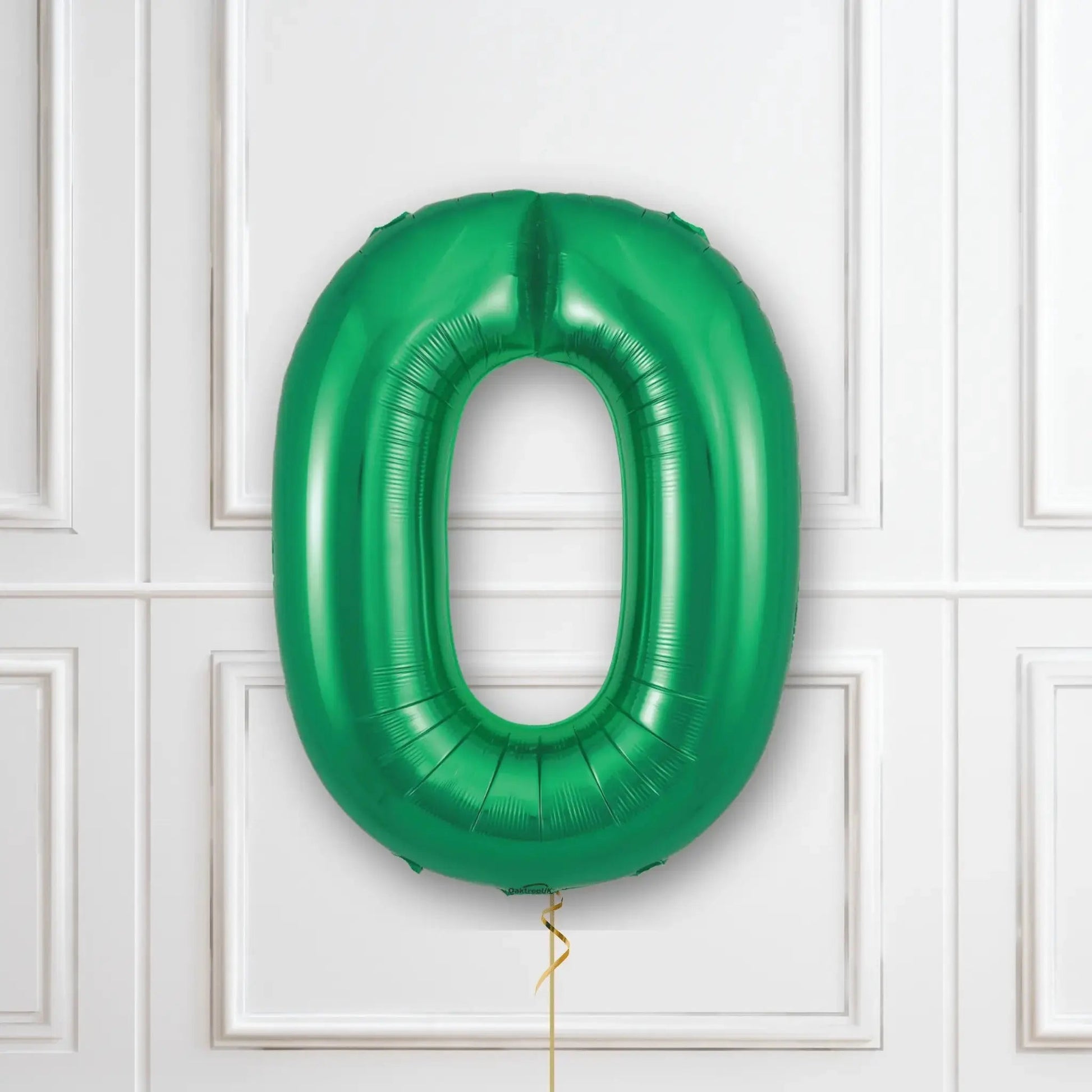 Green Number Balloons - 34", With Helium