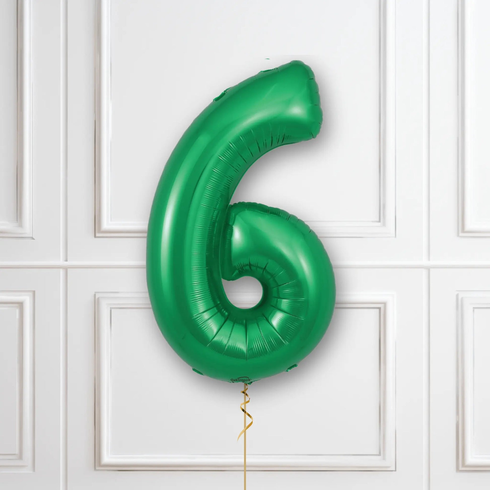 Green Number Balloons - 34", With Helium