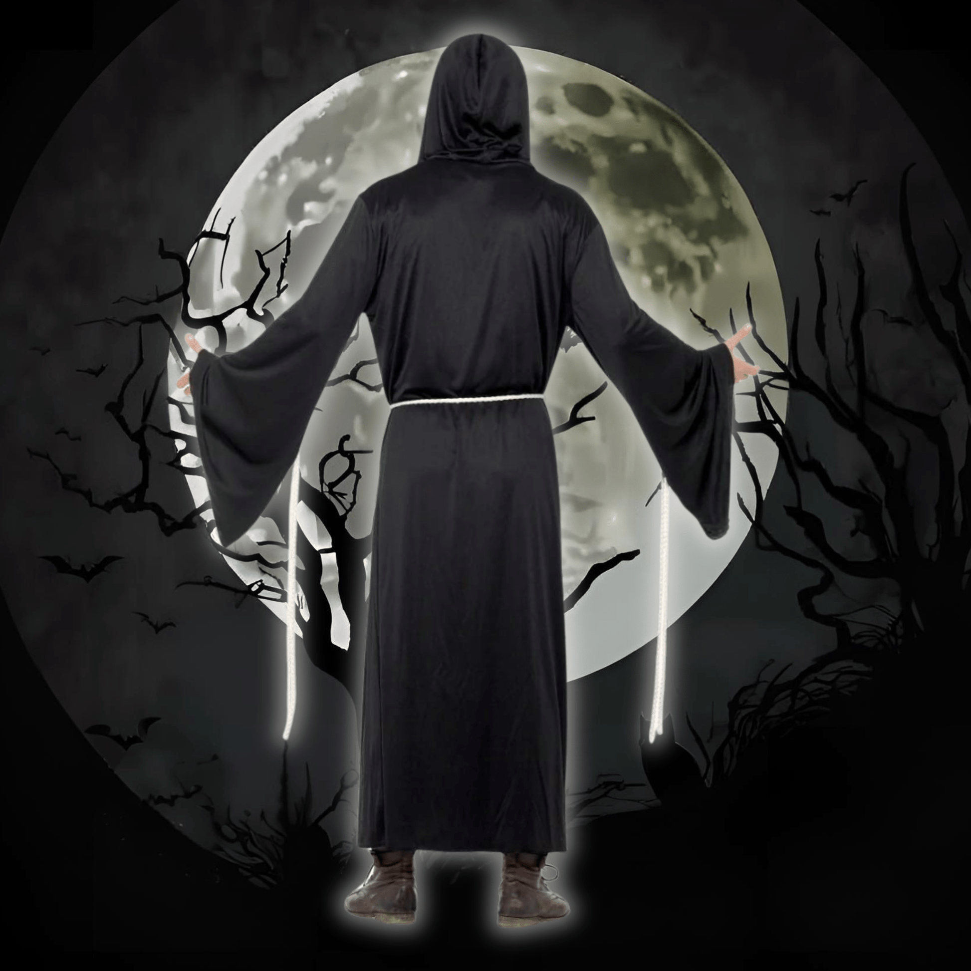 Костюм на Grim Reaper, черен