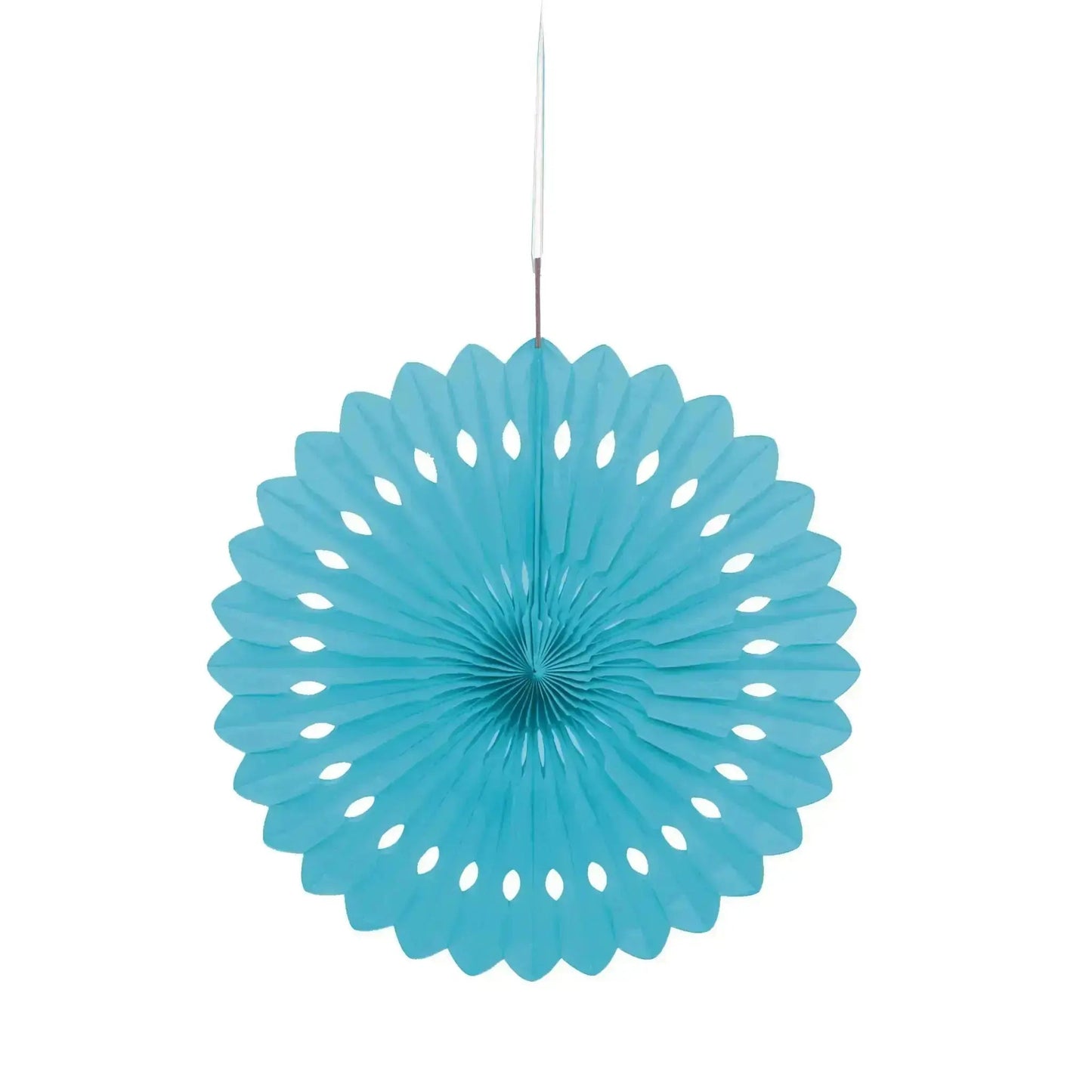 Hanging Fan Decoration - Blue | The Party Hut