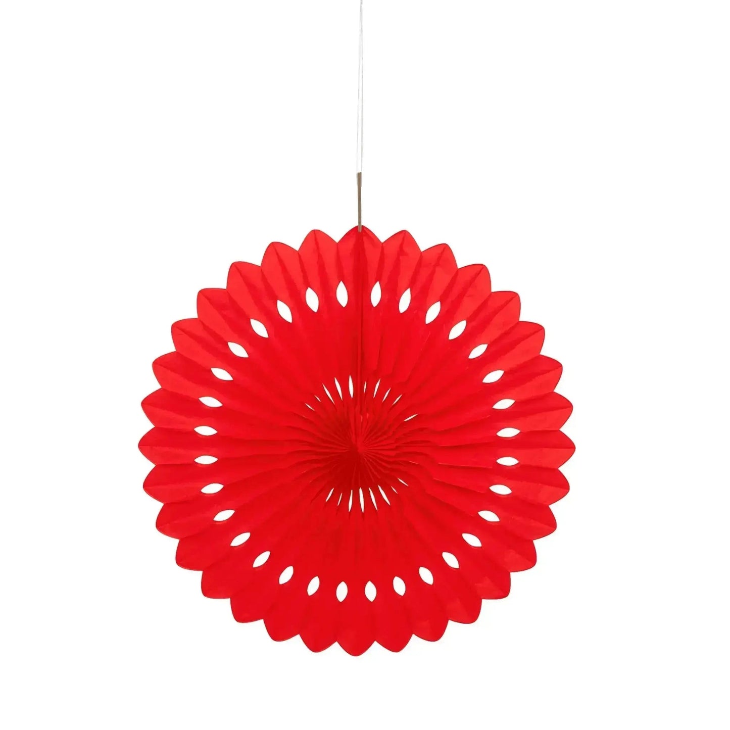 Hanging Fan Decoration - Ruby Red | The Party Hut