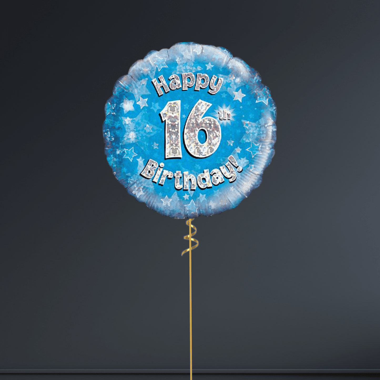 Happy 16th Birthday Blue Foil Balloon – 18" | The Party Hut