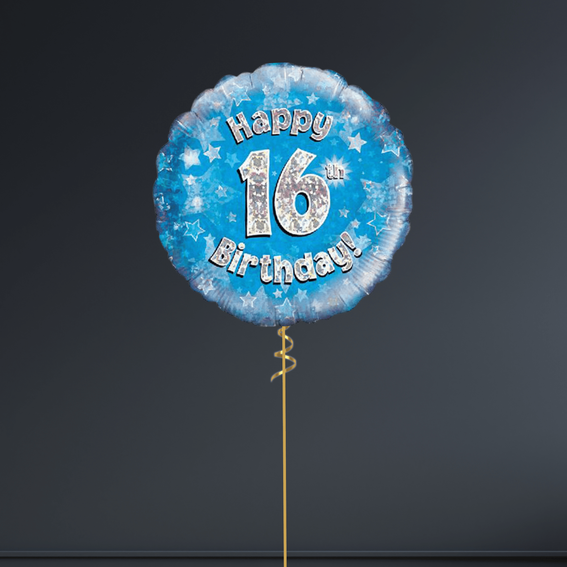 Happy 16th Birthday Blue Foil Balloon – 18"