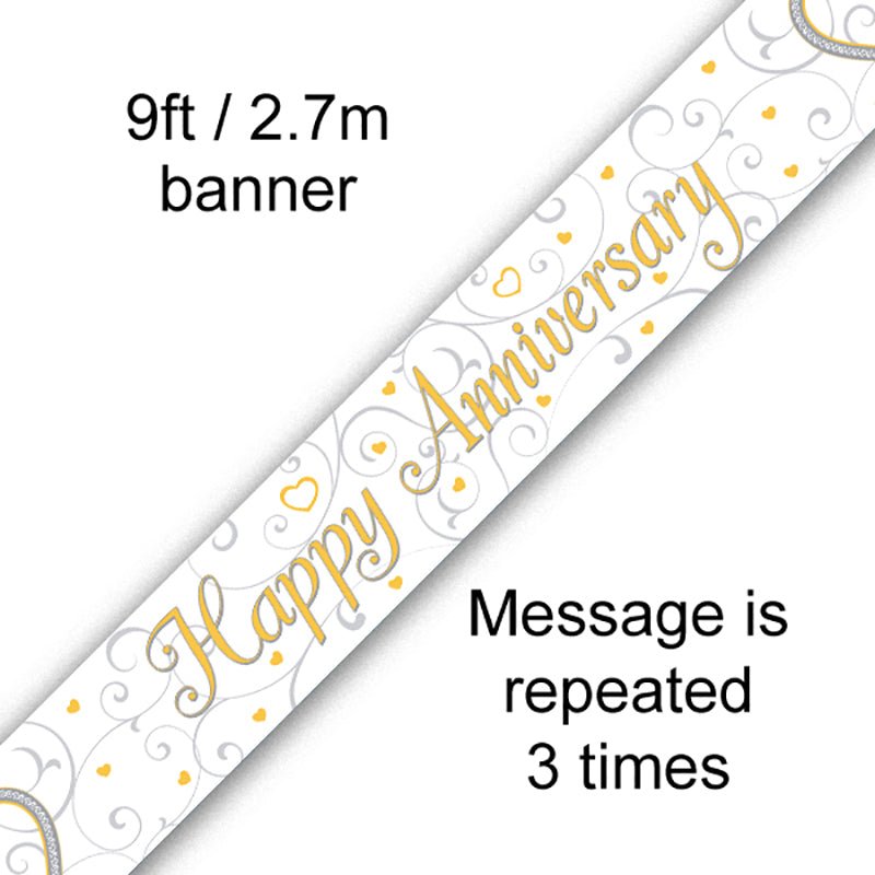 Happy Anniversary Banner | The Party Hut