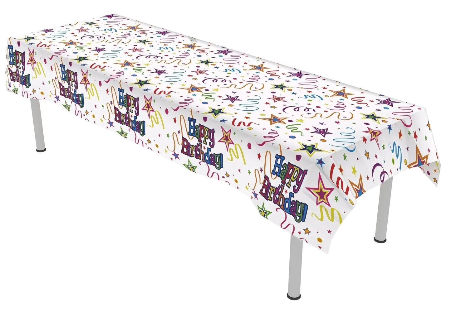 Happy Birthday Colourful Confetti Tablecover | The Party Hut