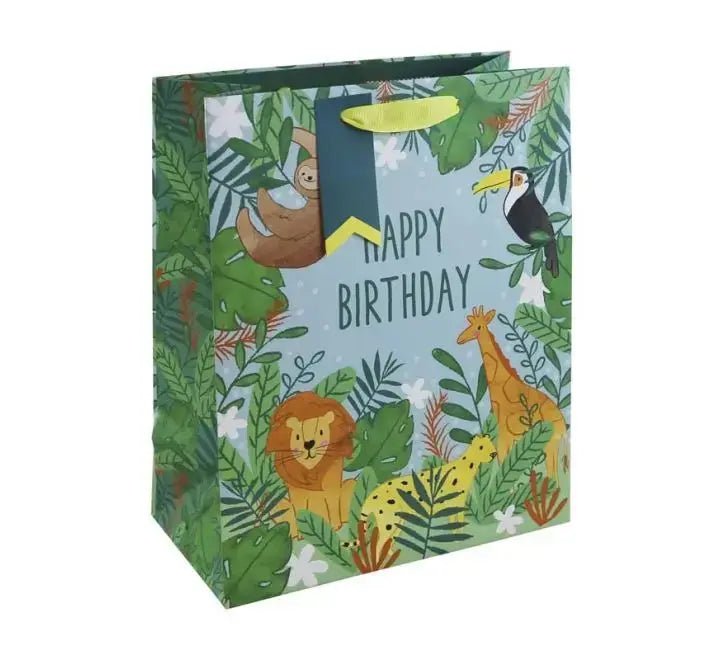 Happy Birthday Jungle Gift Bag | The Party Hut