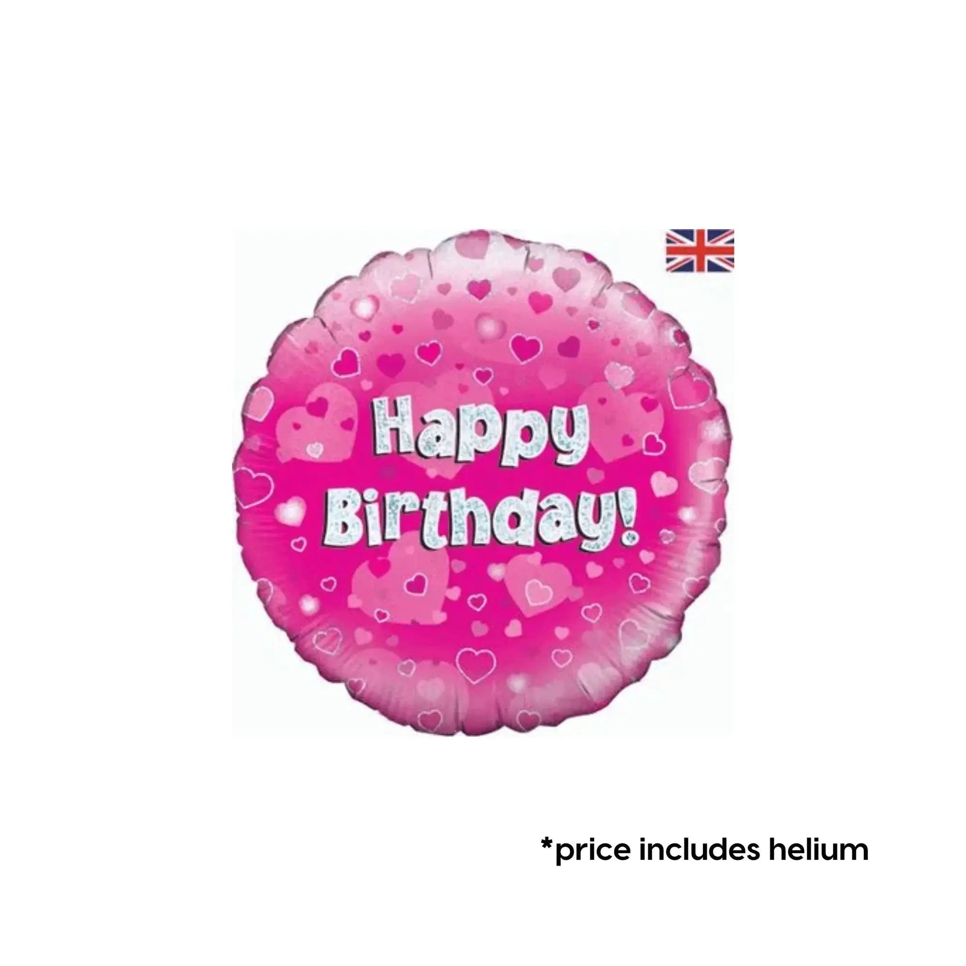 Happy Birthday - Pink Sparkle Balloon