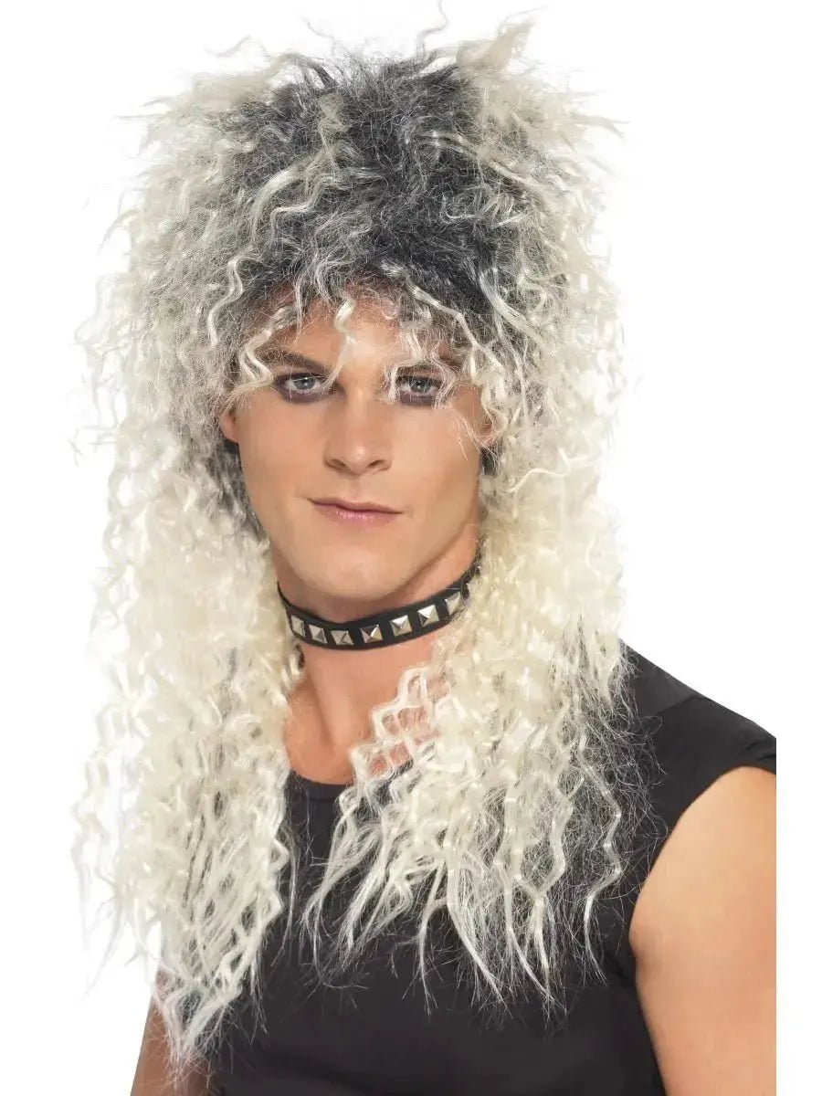 Hard Rocker Wig, Two Tone Blonde | The Party Hut