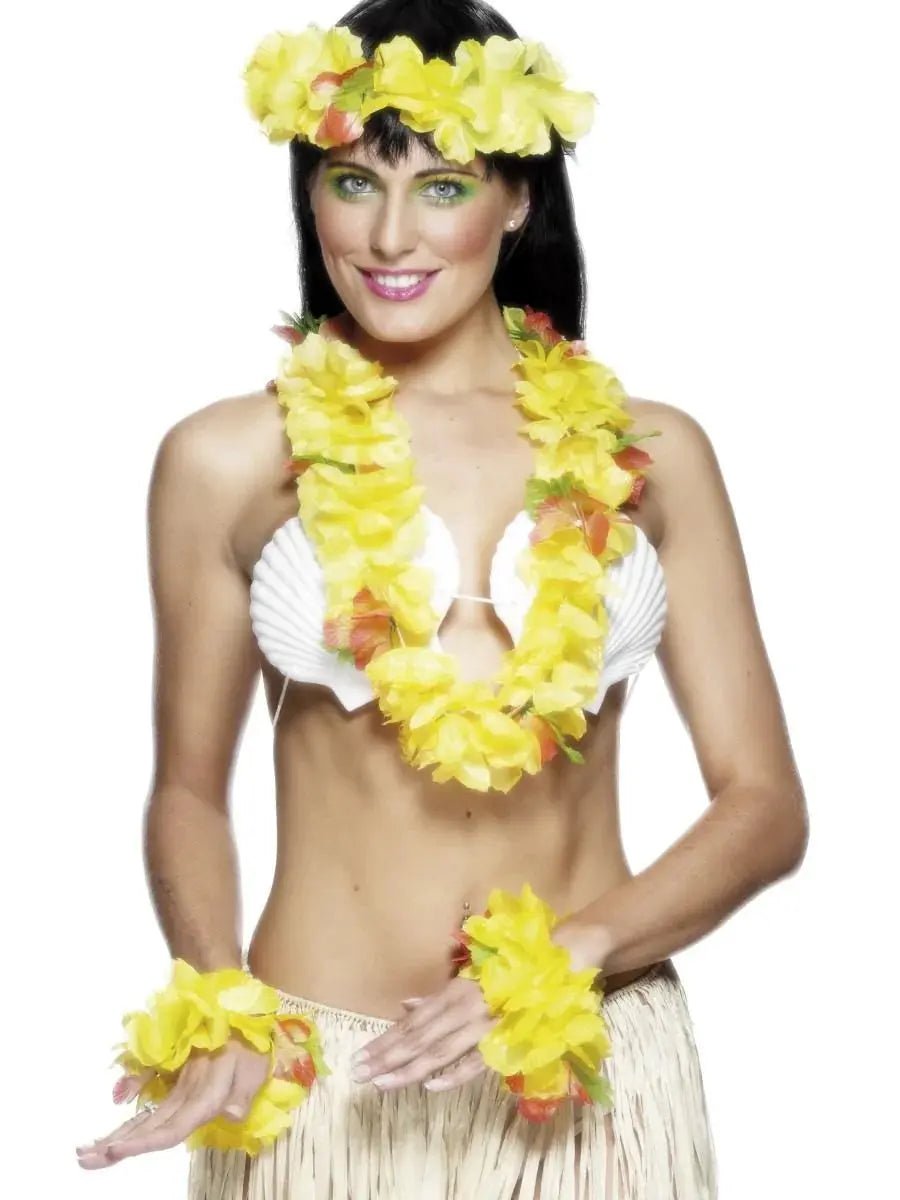 Hawaiian Set Yellow | The Party Hut