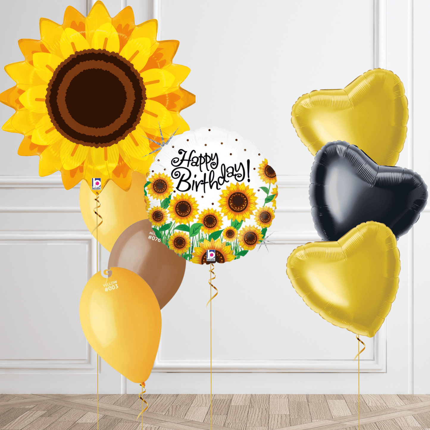 Helium Balloon Bouquet - Birthday Sunflower | The Party Hut