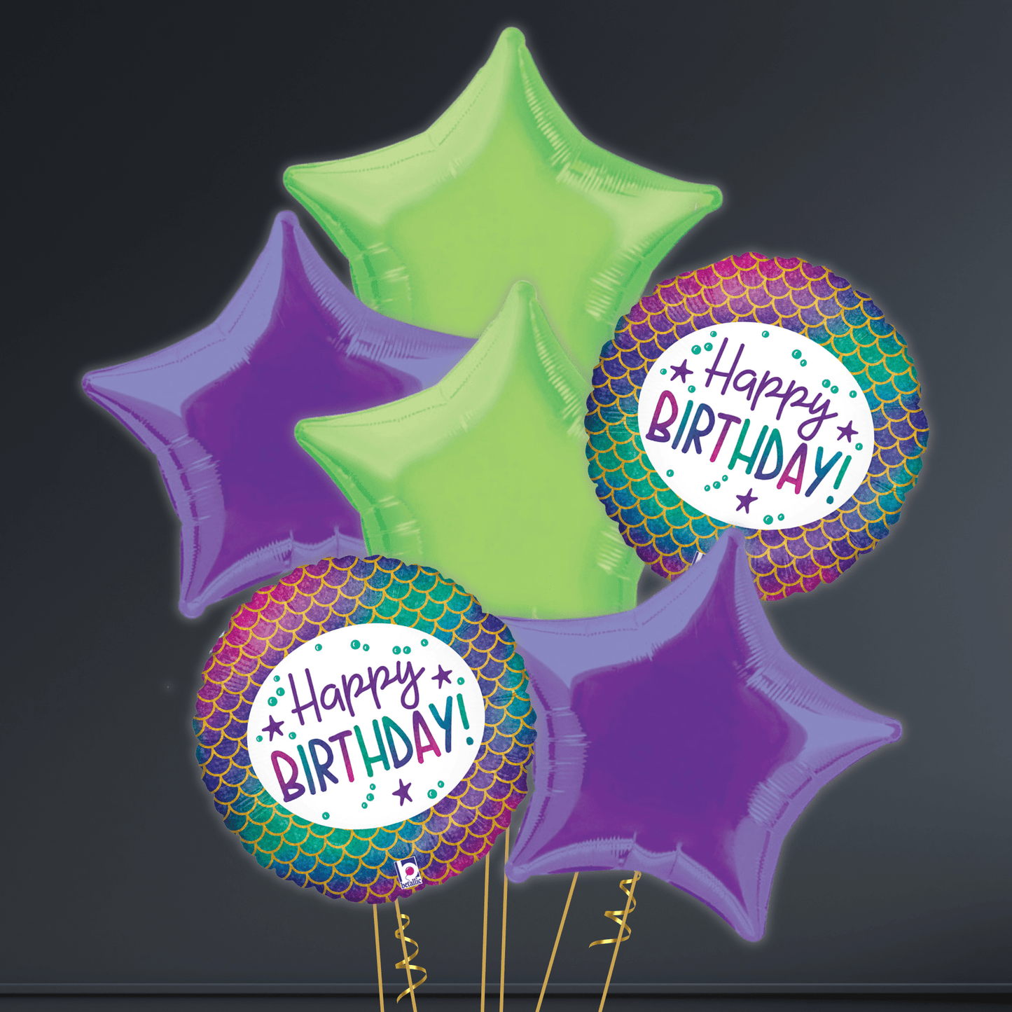 Helium Balloon Bouquet - Magical Mermaid Birthday | The Party Hut