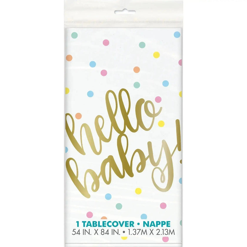 Hello Baby Table Cover