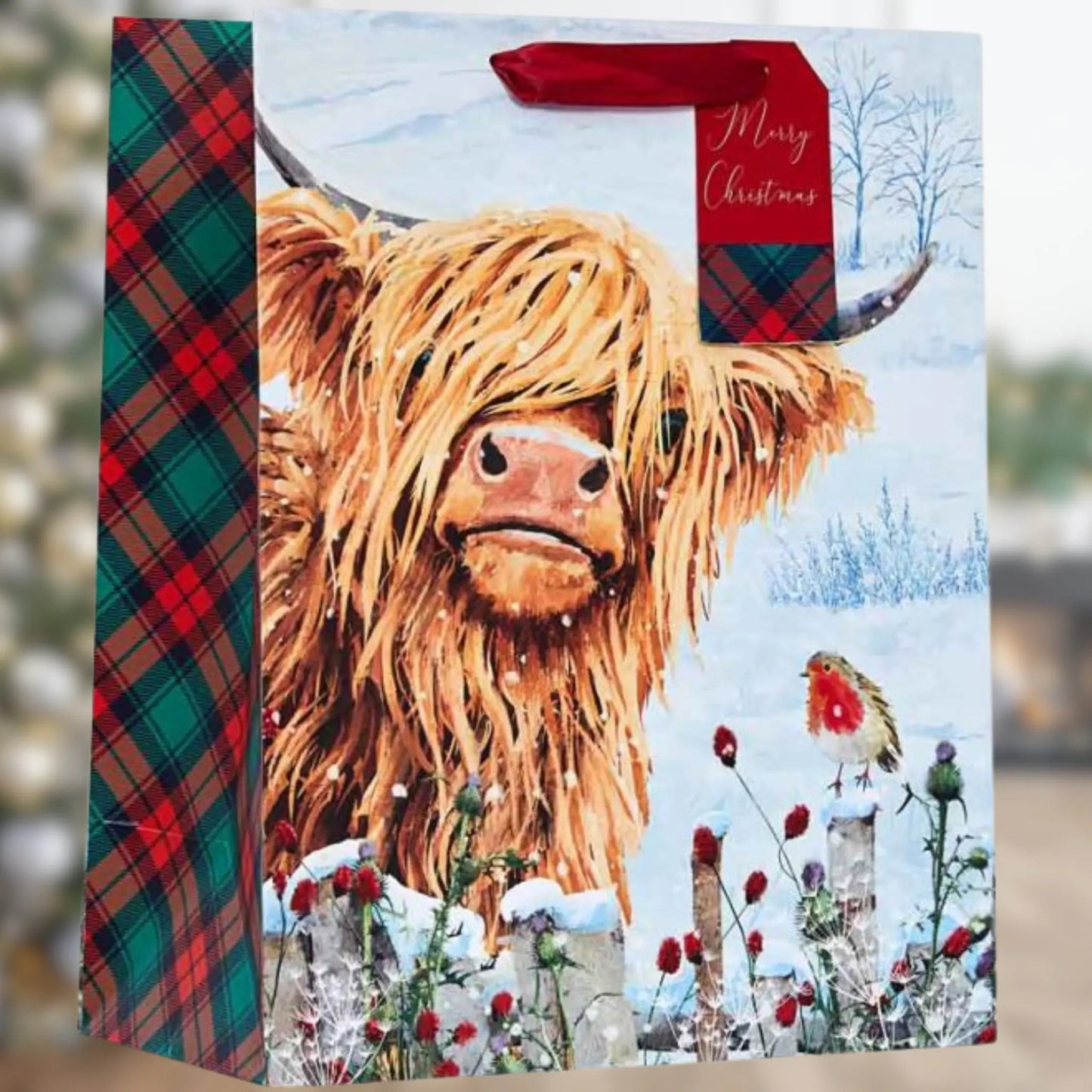 Highland Cow Large Gift Bag | The Party Hut