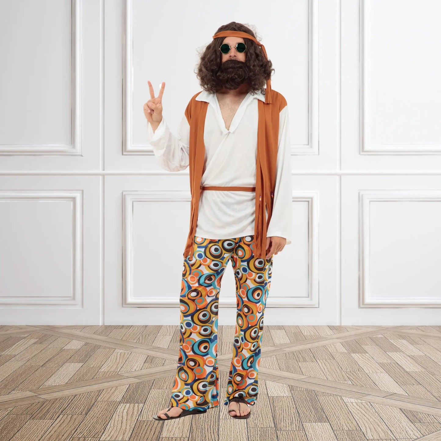 Hippy Man Costume – Embrace the Groovy 60s Vibe | The Party Hut