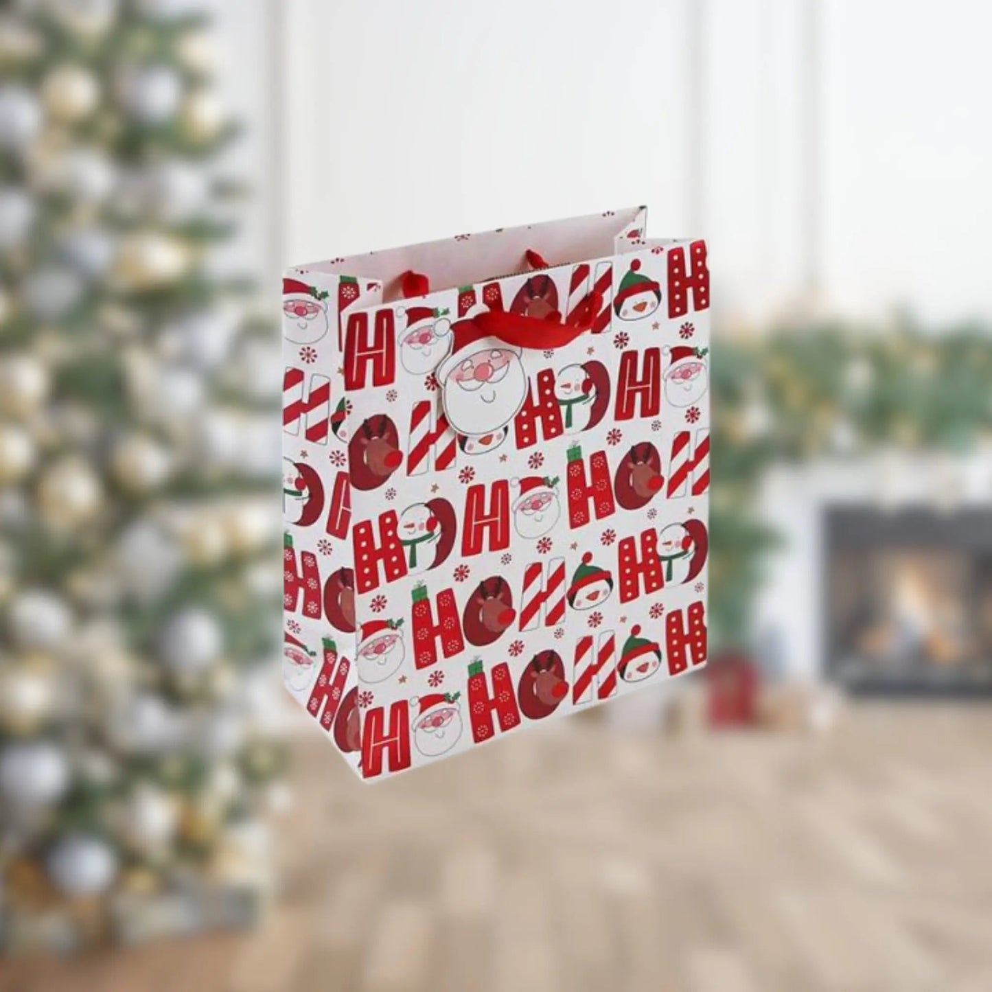 'Ho Ho Ho' Medium Christmas Gift Bag | The Party Hut