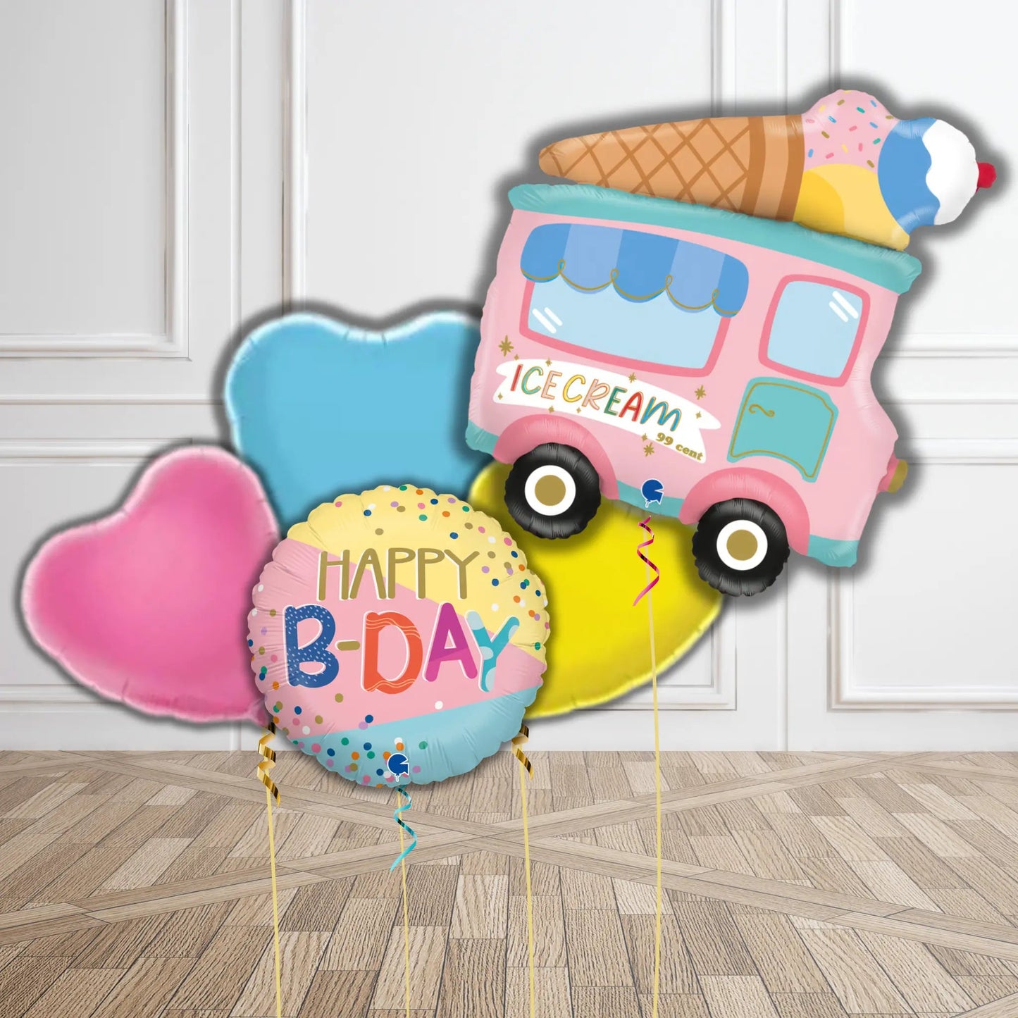 Ice Cream Truck Birthday Balloon Bouquet | The Party Hut