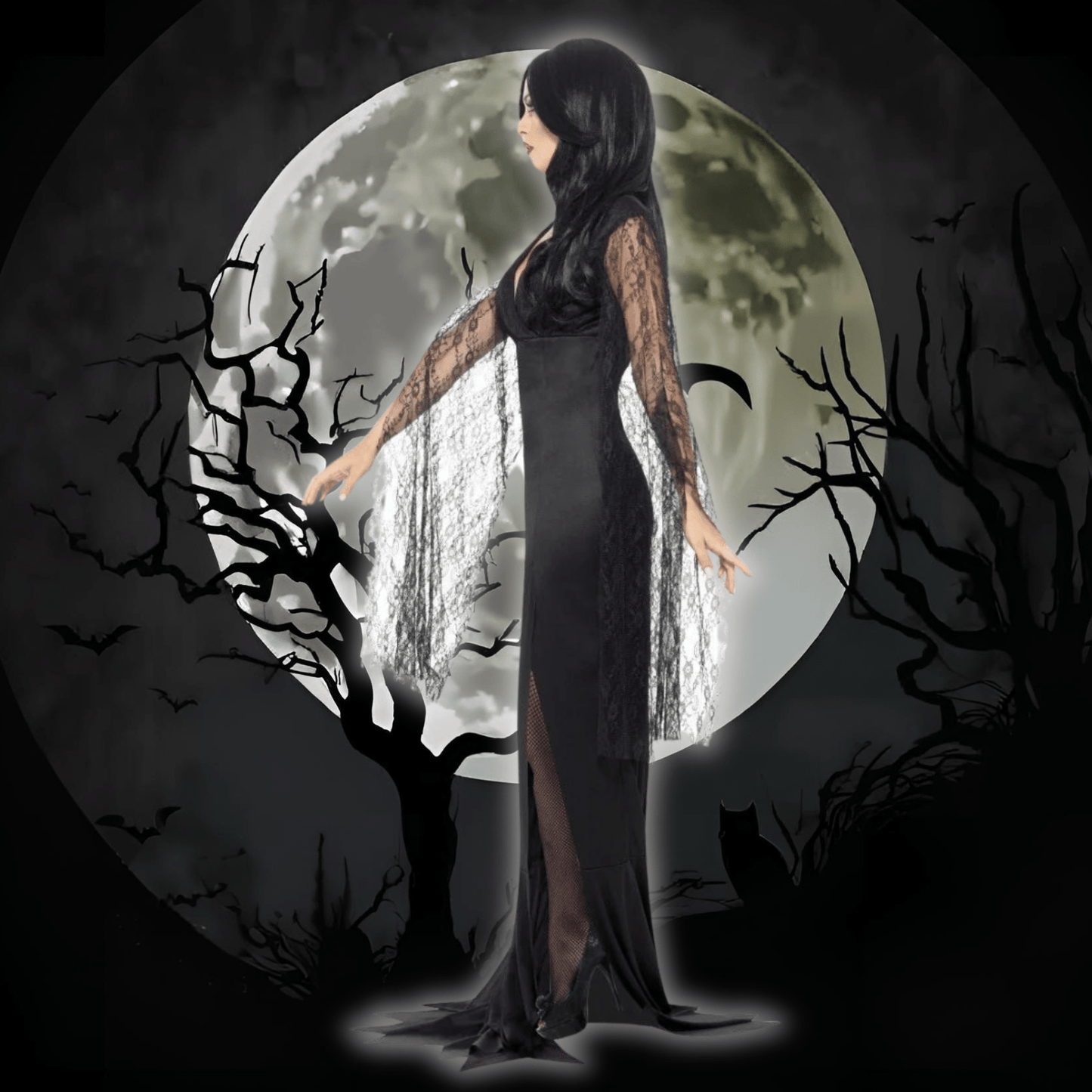 Immortal Soul Costume (Morticia) | The Party Hut