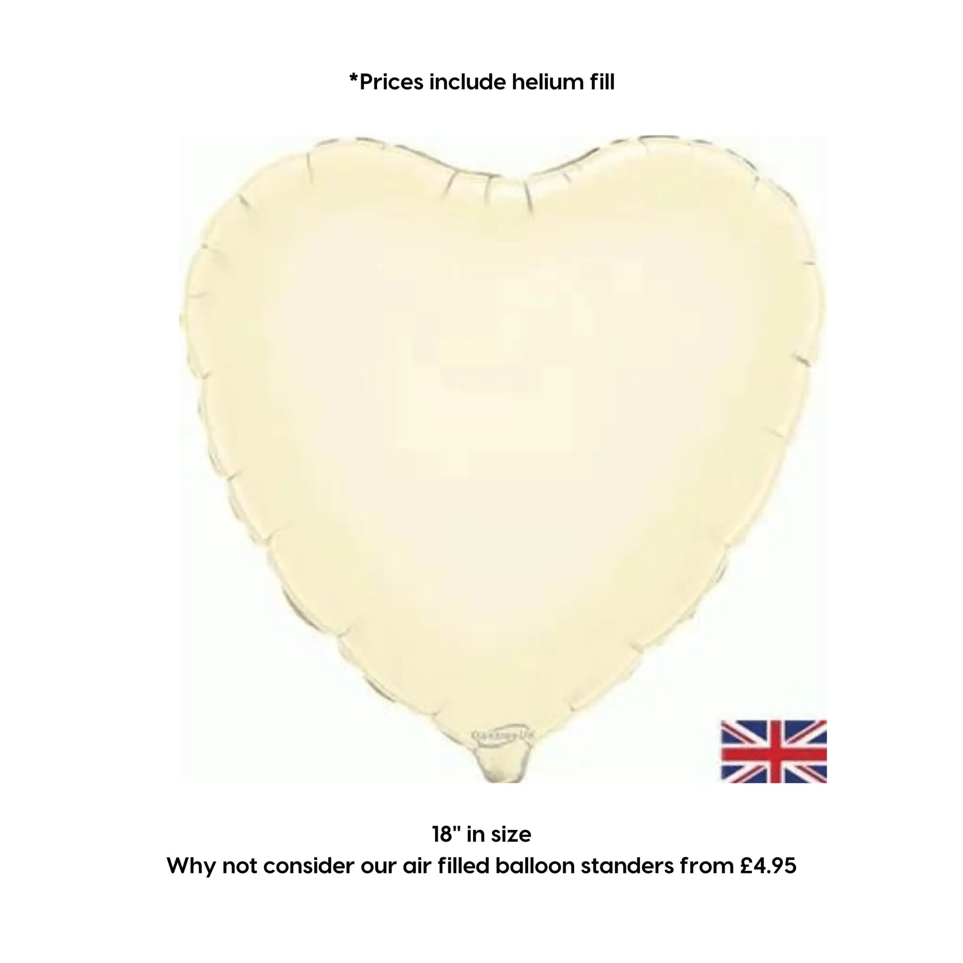 Ivory Heart Balloon