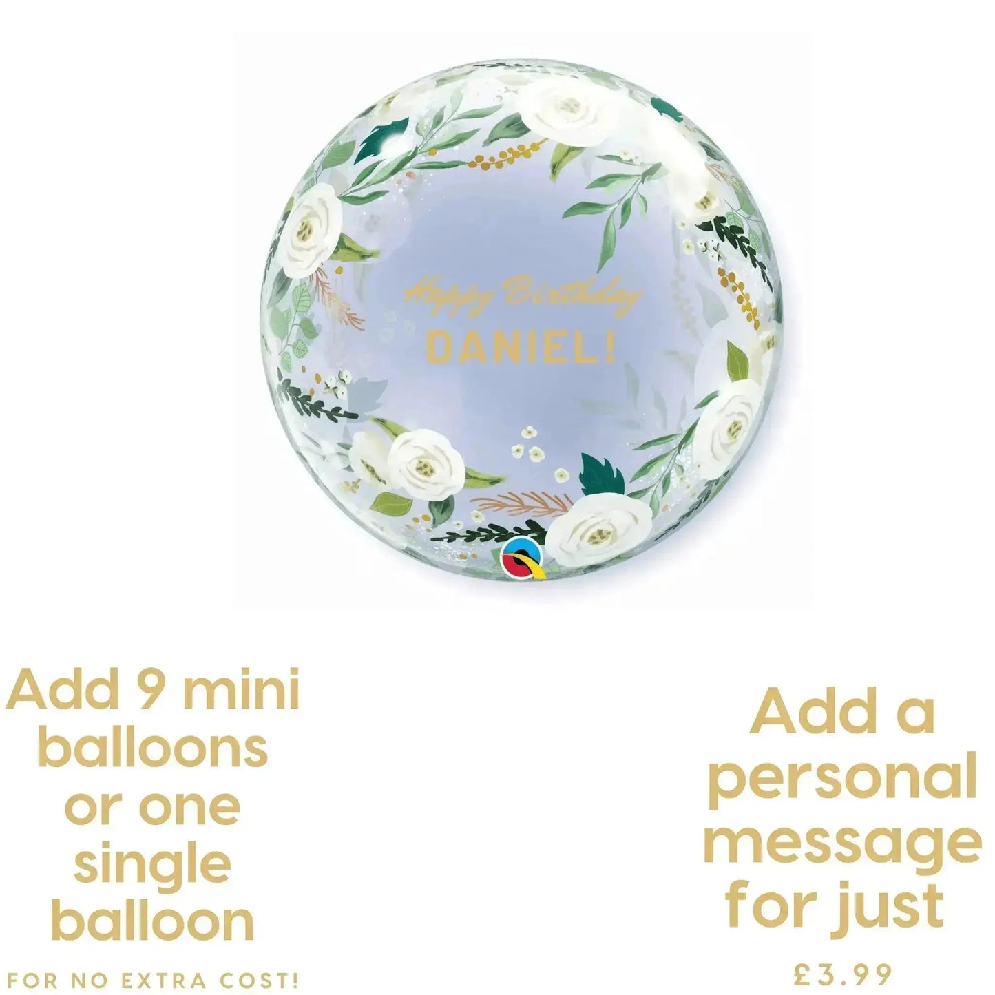 Jumbo Floral Bubble Balloon | The Party Hut