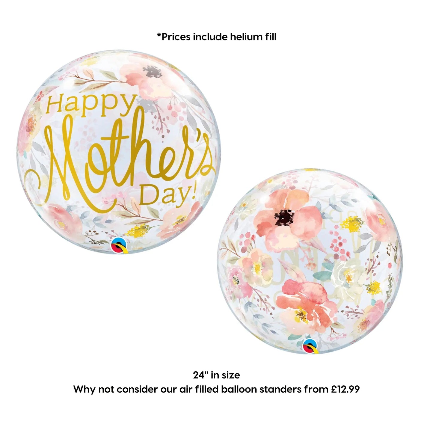 Jumbo Happy Mothers Day Floral Balloon | The Party Hut