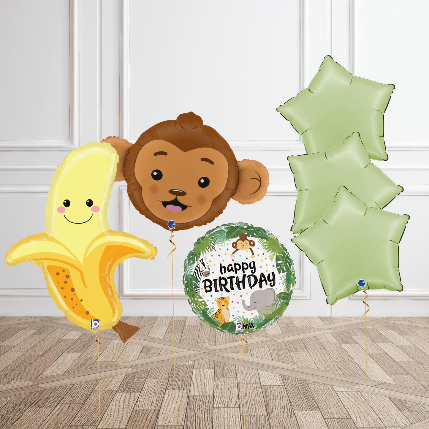 Jungle Monkey & Banana Balloon Bouquet | The Party Hut